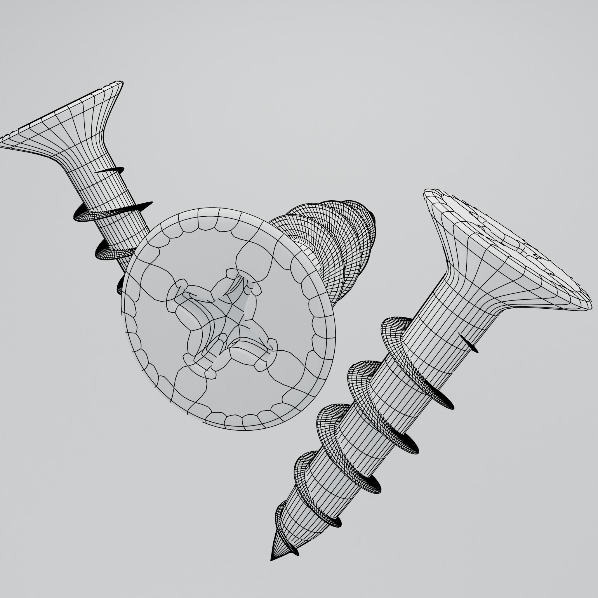 Super Grip Premium Quality SS self Tapping Screw 3D model_1