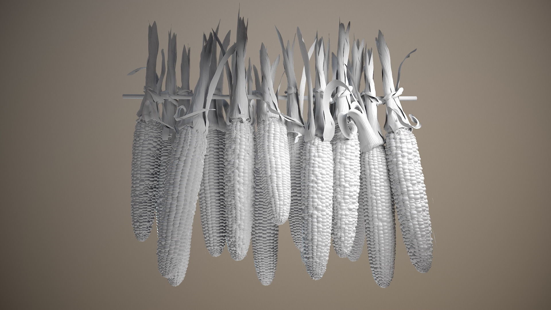 Multicolored Corn 3D model_5