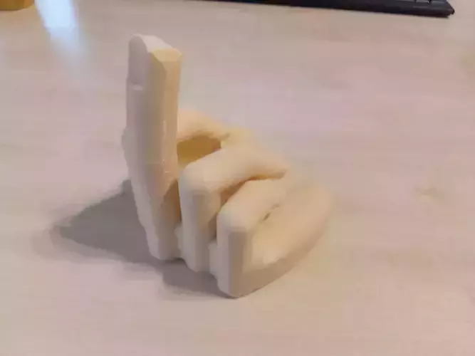 Middle finger sculpture  Stinkefinger easy print 3D print model