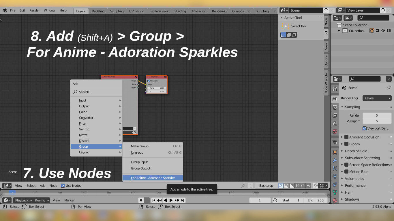 For Anime - Adoration Sparkles - Post Processing Nodegroup 3D model_12