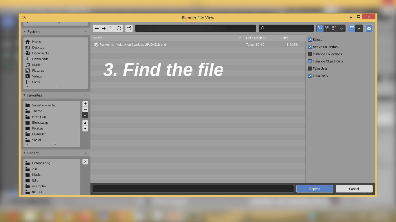 For Anime - Adoration Sparkles - Post Processing Nodegroup 3D model_8