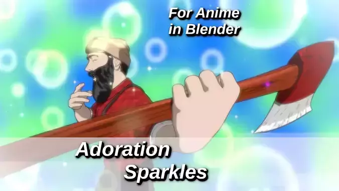For Anime - Adoration Sparkles - Post Processing Nodegroup 3D model