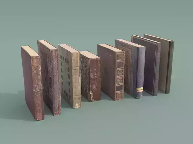 3D Asset - Old Books Set