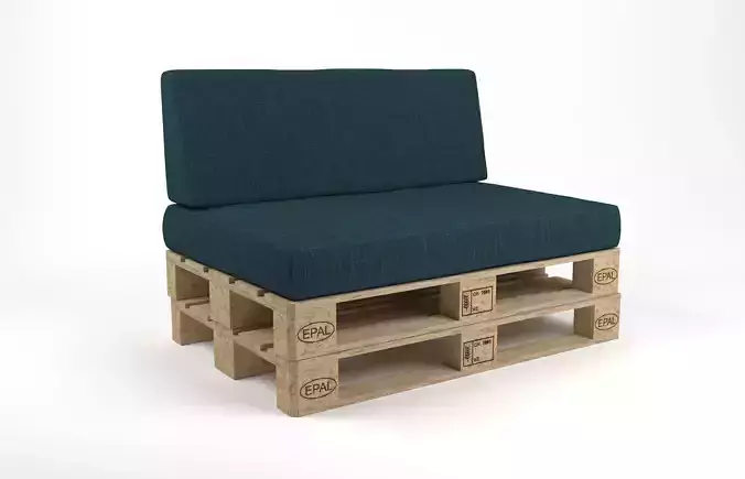 Sofa with pallets included - pallet furniture