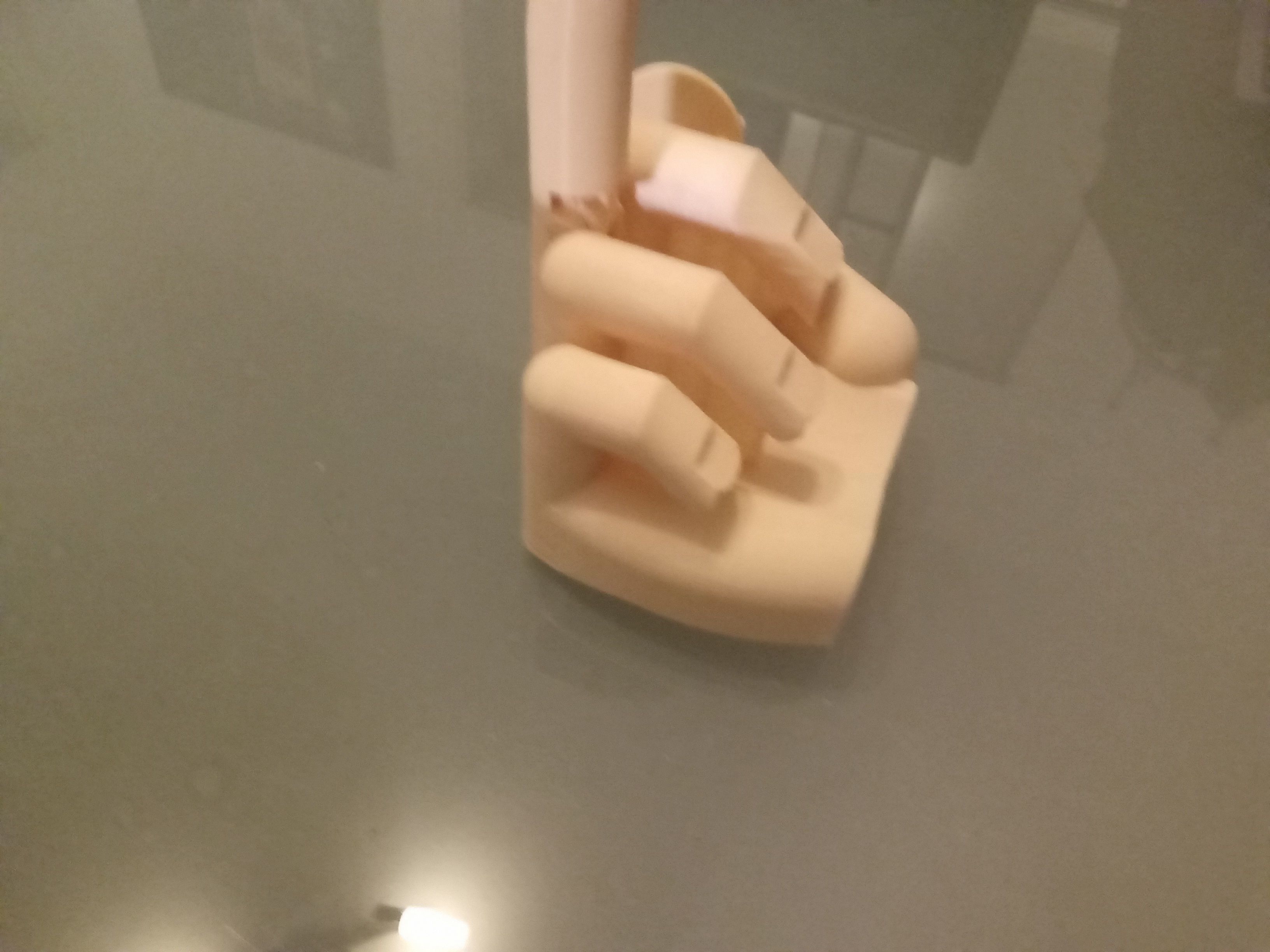 Middle finger with gear Stinkefinger 3D print model_23