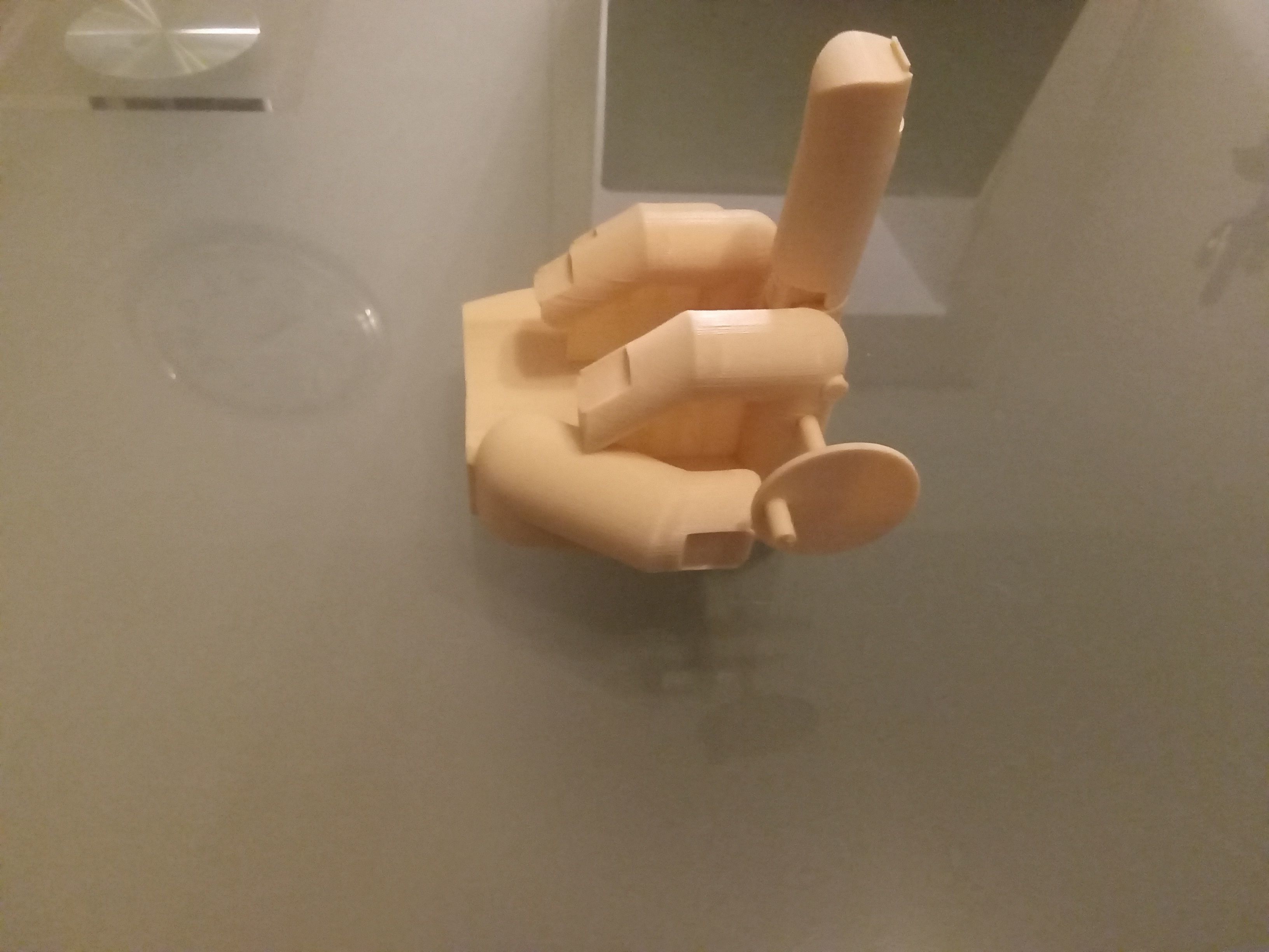 Middle finger with gear Stinkefinger 3D print model_33