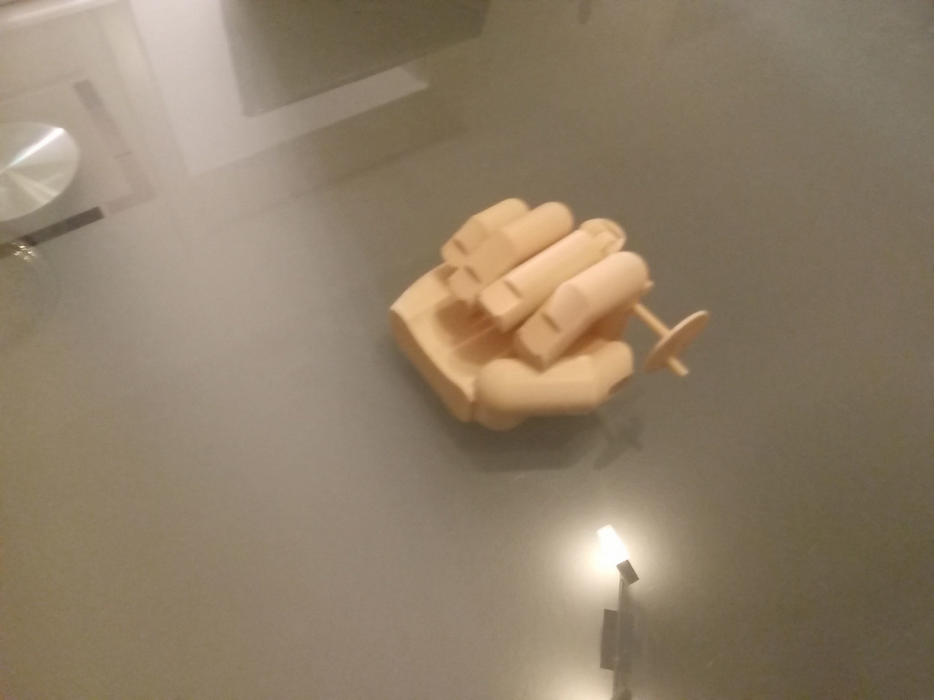 Middle finger with gear Stinkefinger 3D print model_22