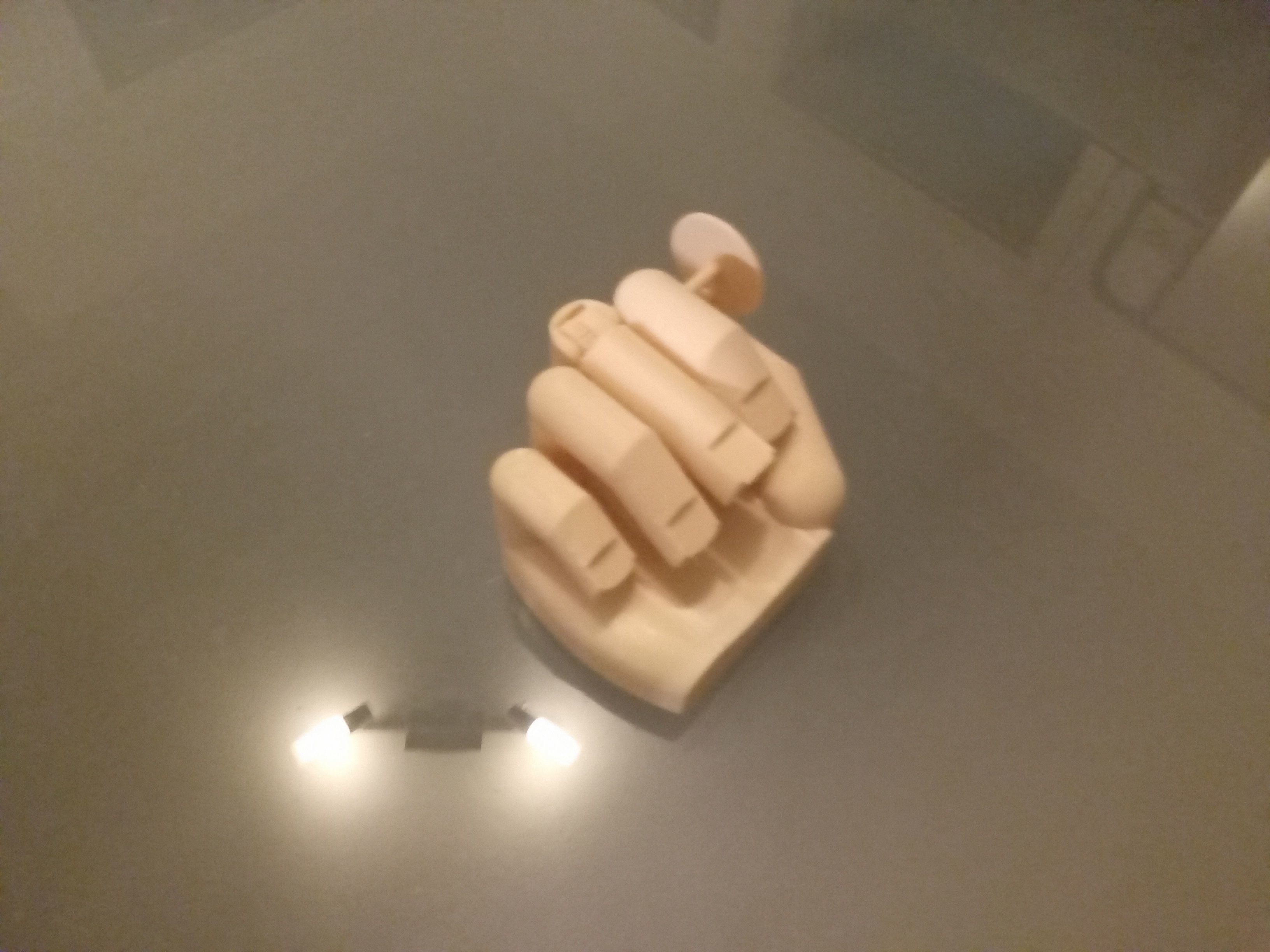 Middle finger with gear Stinkefinger 3D print model_34