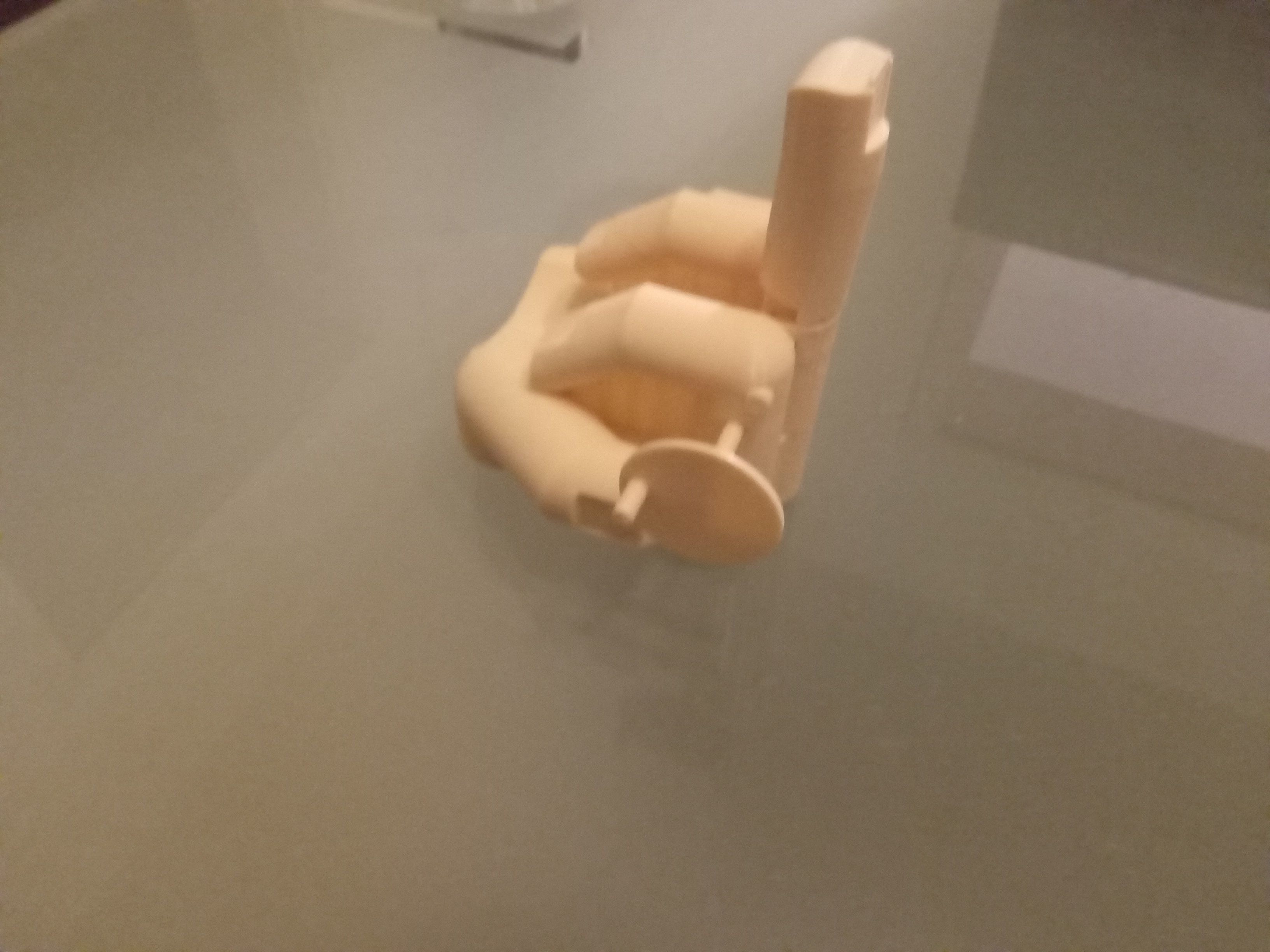 Middle finger with gear Stinkefinger 3D print model_40