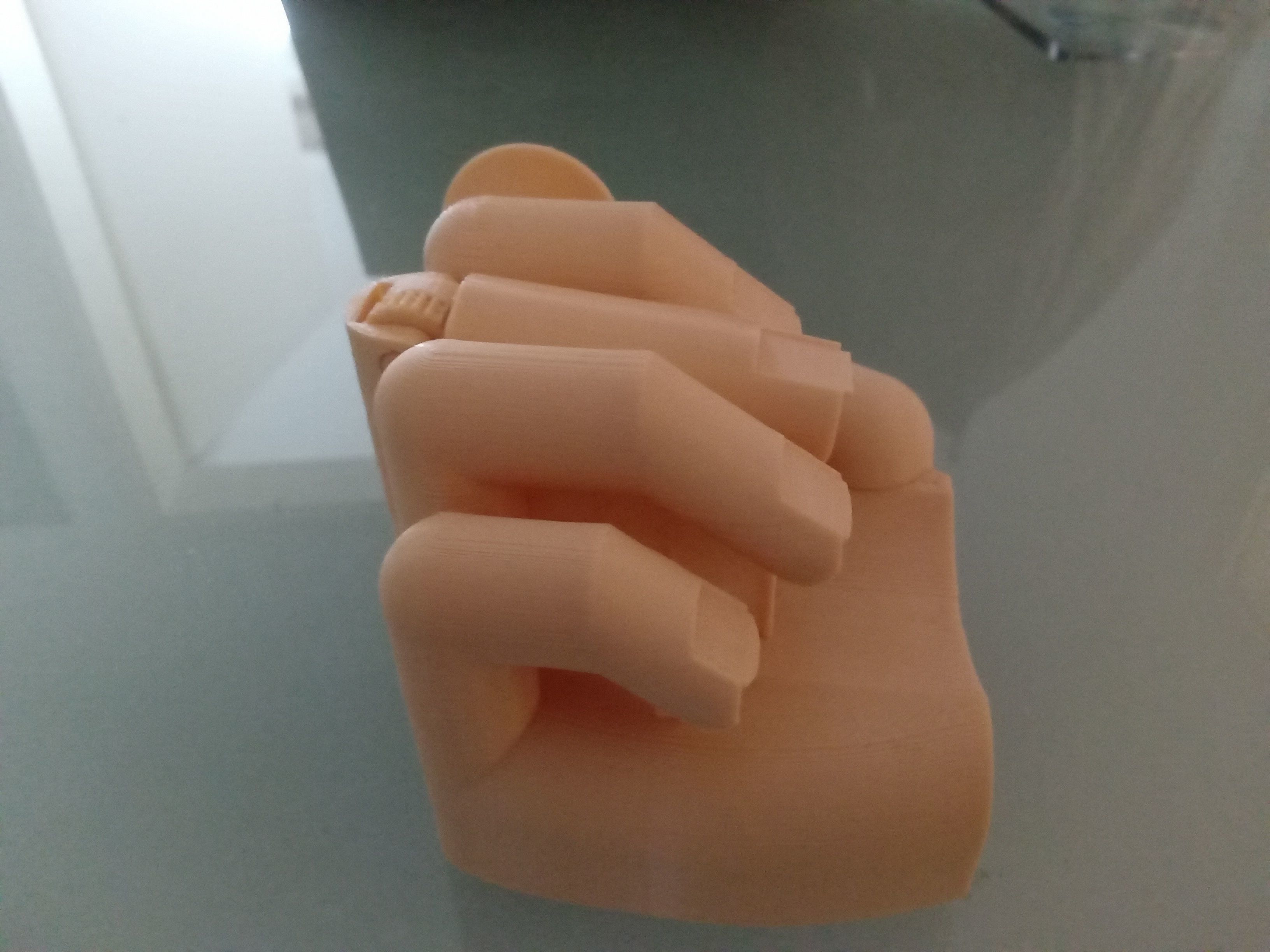 Middle finger with gear Stinkefinger 3D print model_6