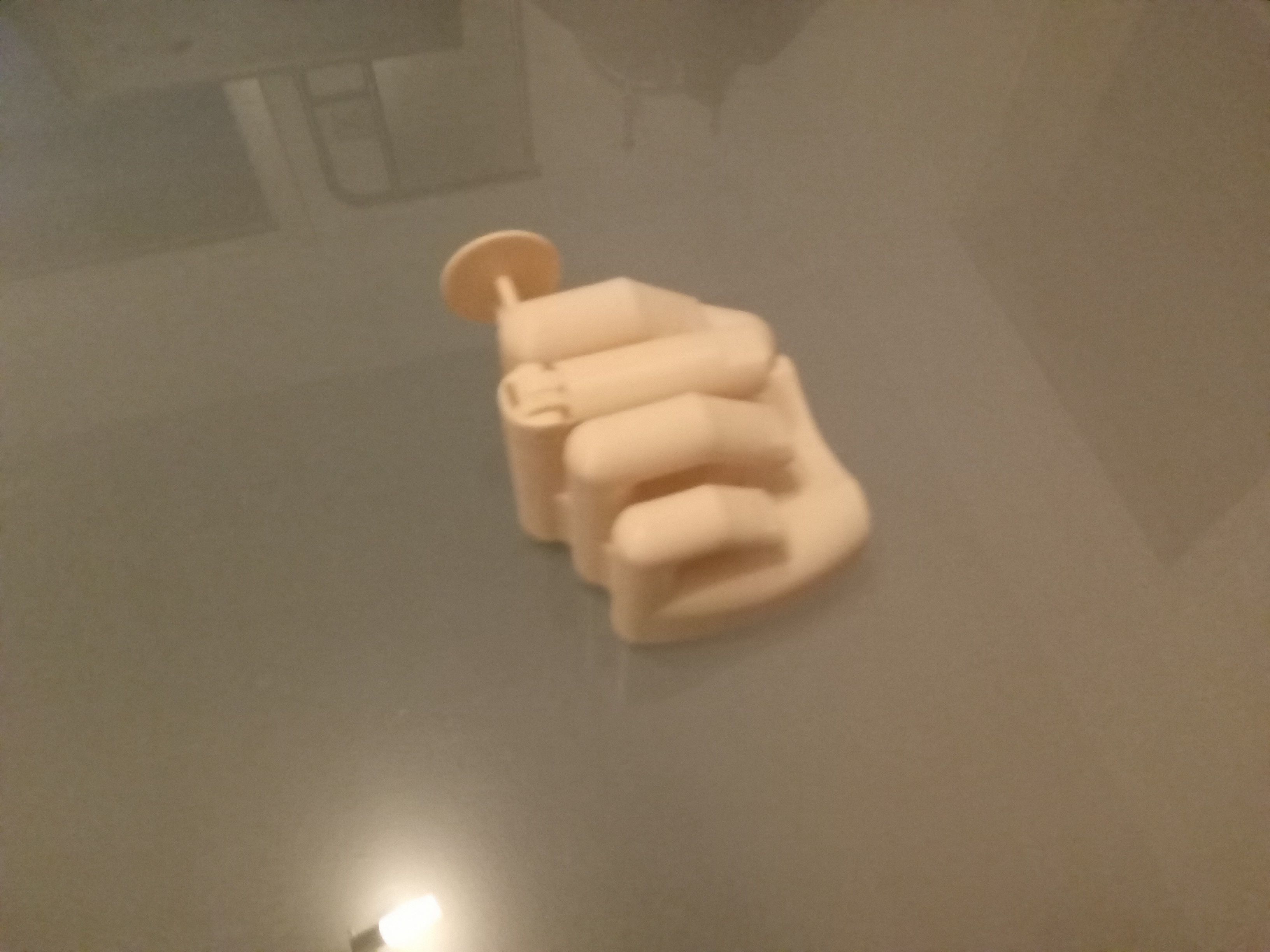 Middle finger with gear Stinkefinger 3D print model_31