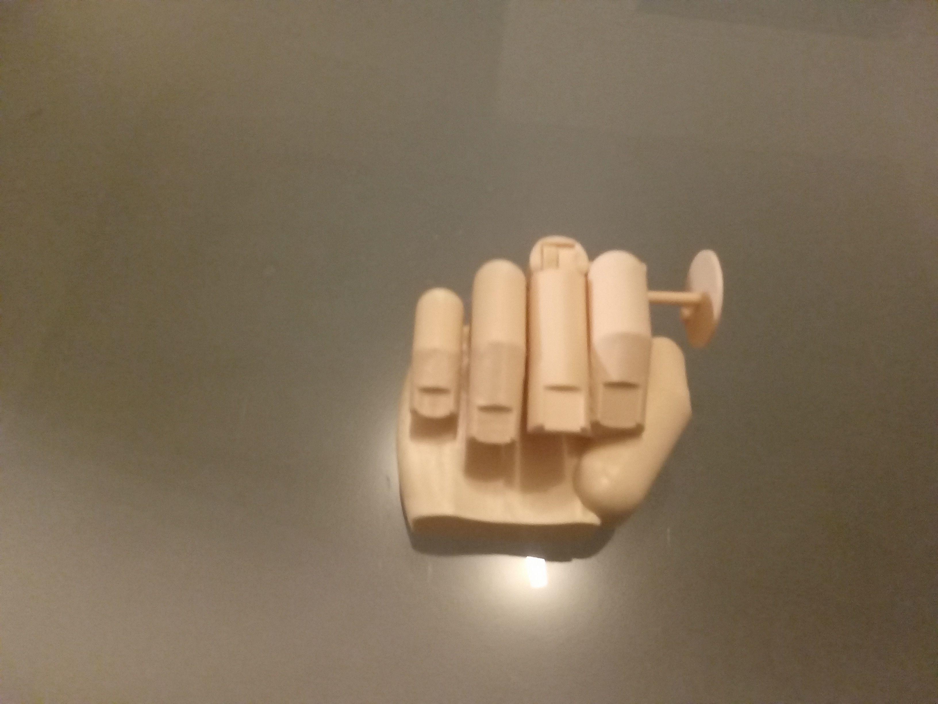 Middle finger with gear Stinkefinger 3D print model_38