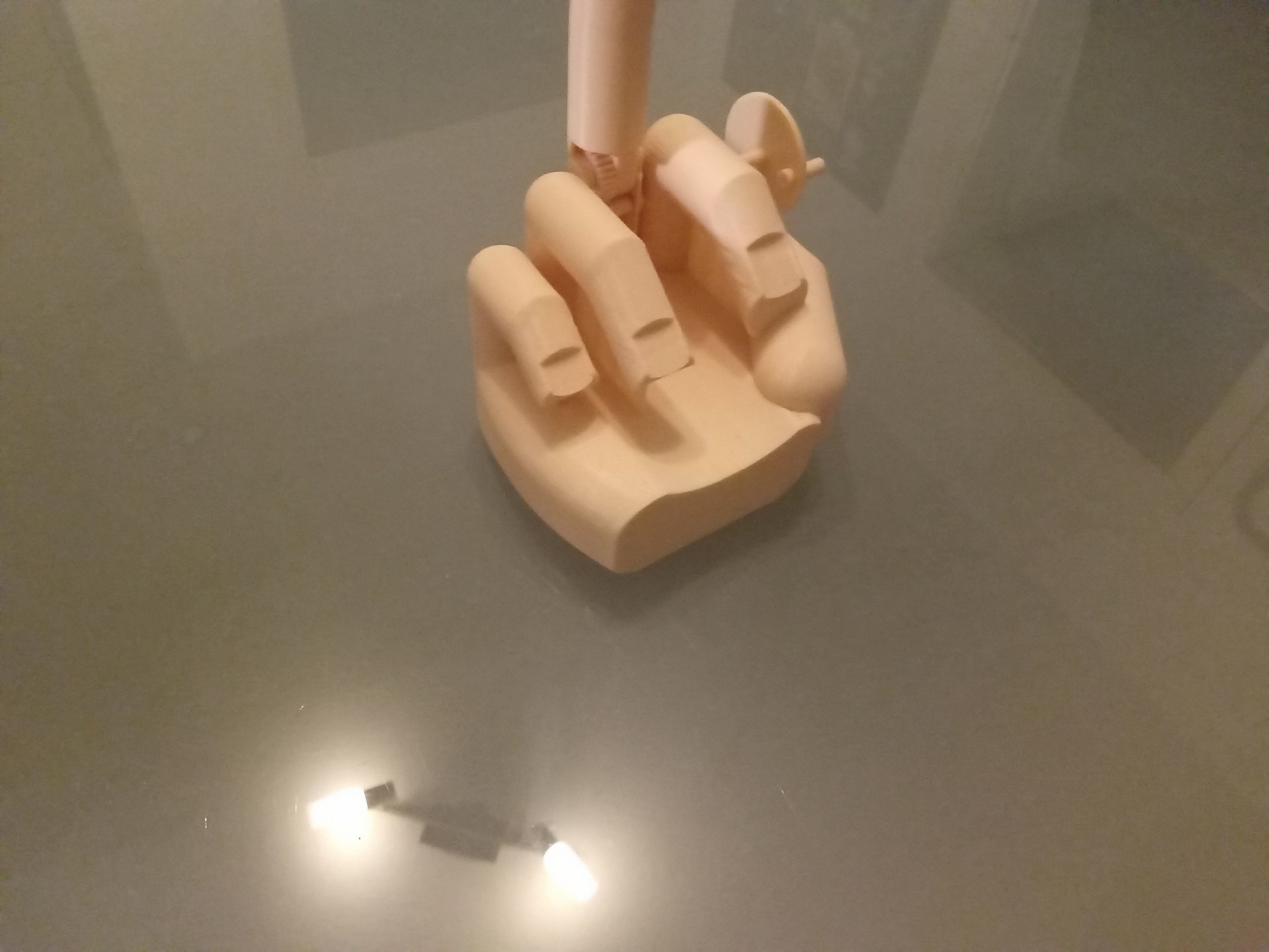 Middle finger with gear Stinkefinger 3D print model_24