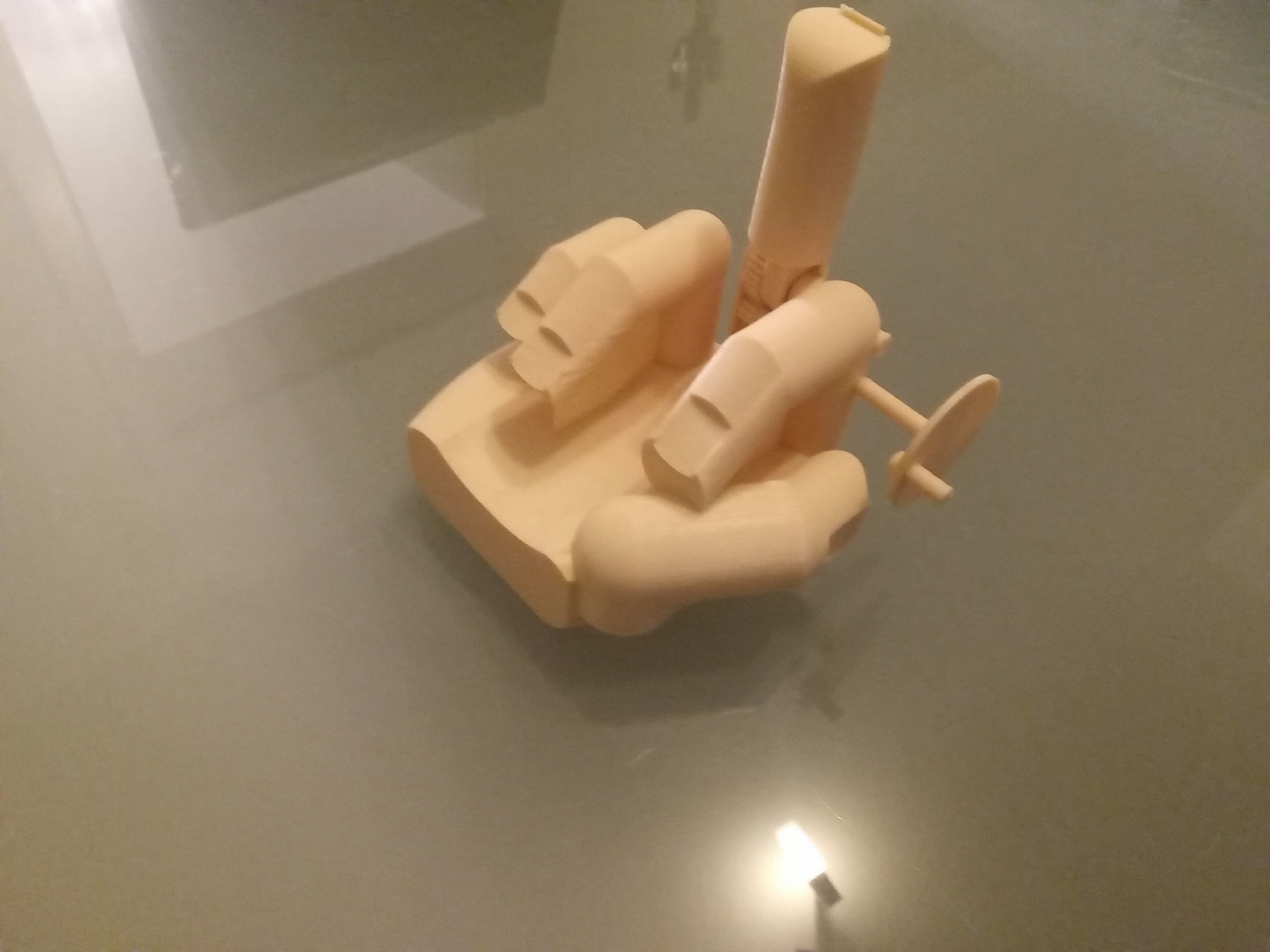 Middle finger with gear Stinkefinger 3D print model_37