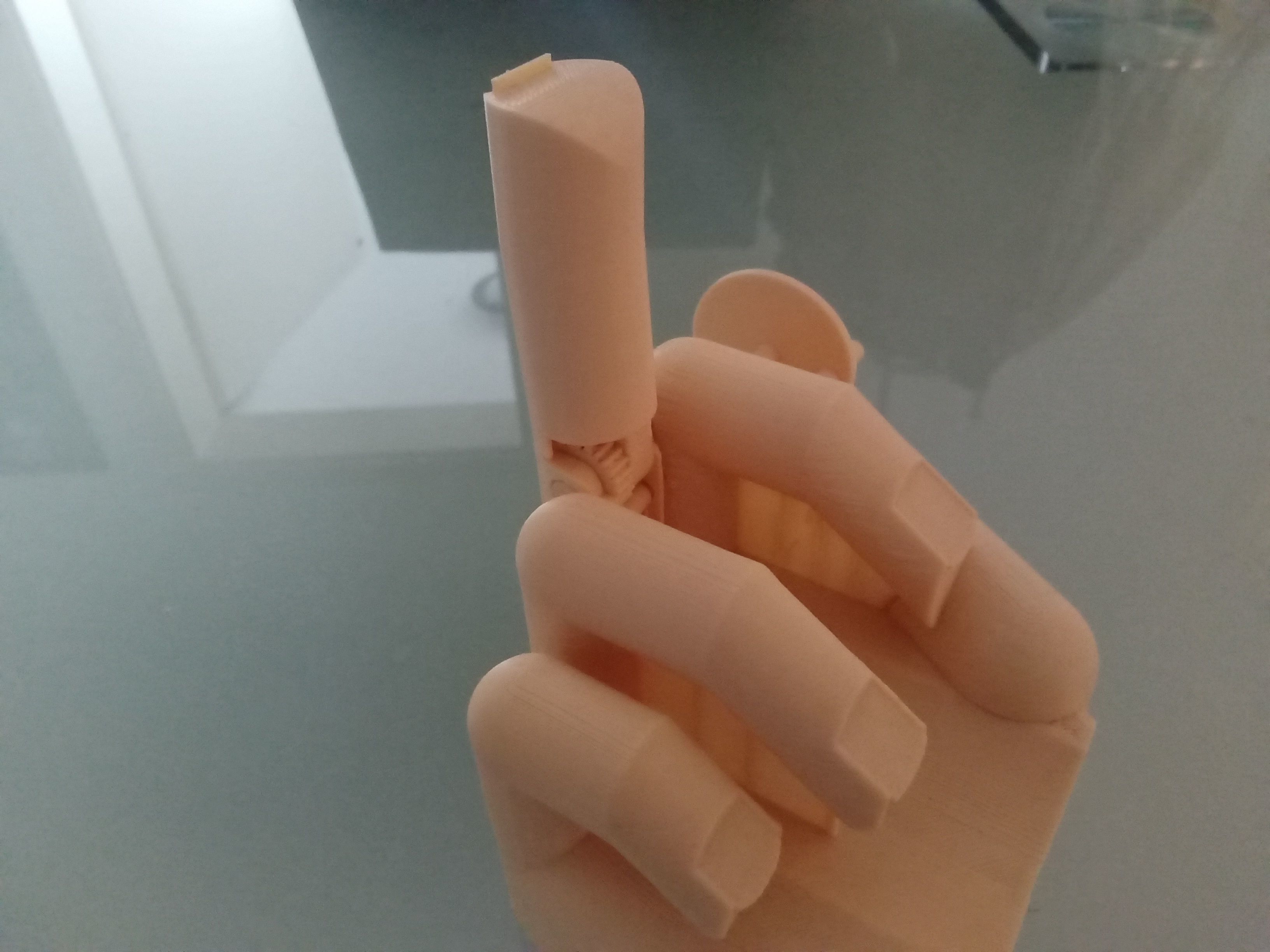 Middle finger with gear Stinkefinger 3D print model_12