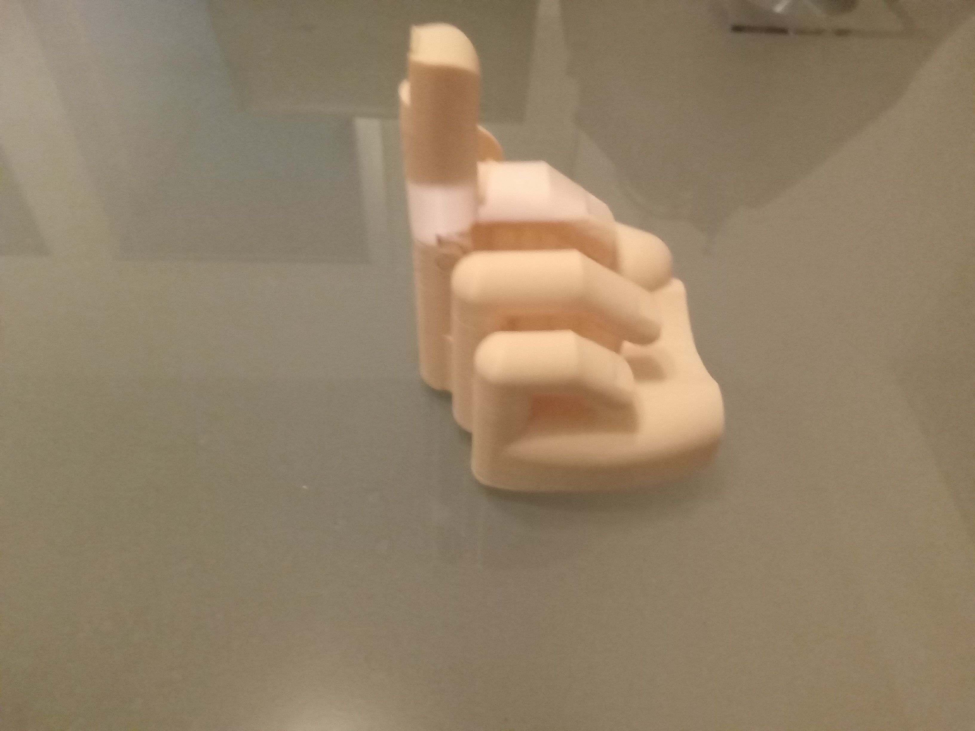 Middle finger with gear Stinkefinger 3D print model_27