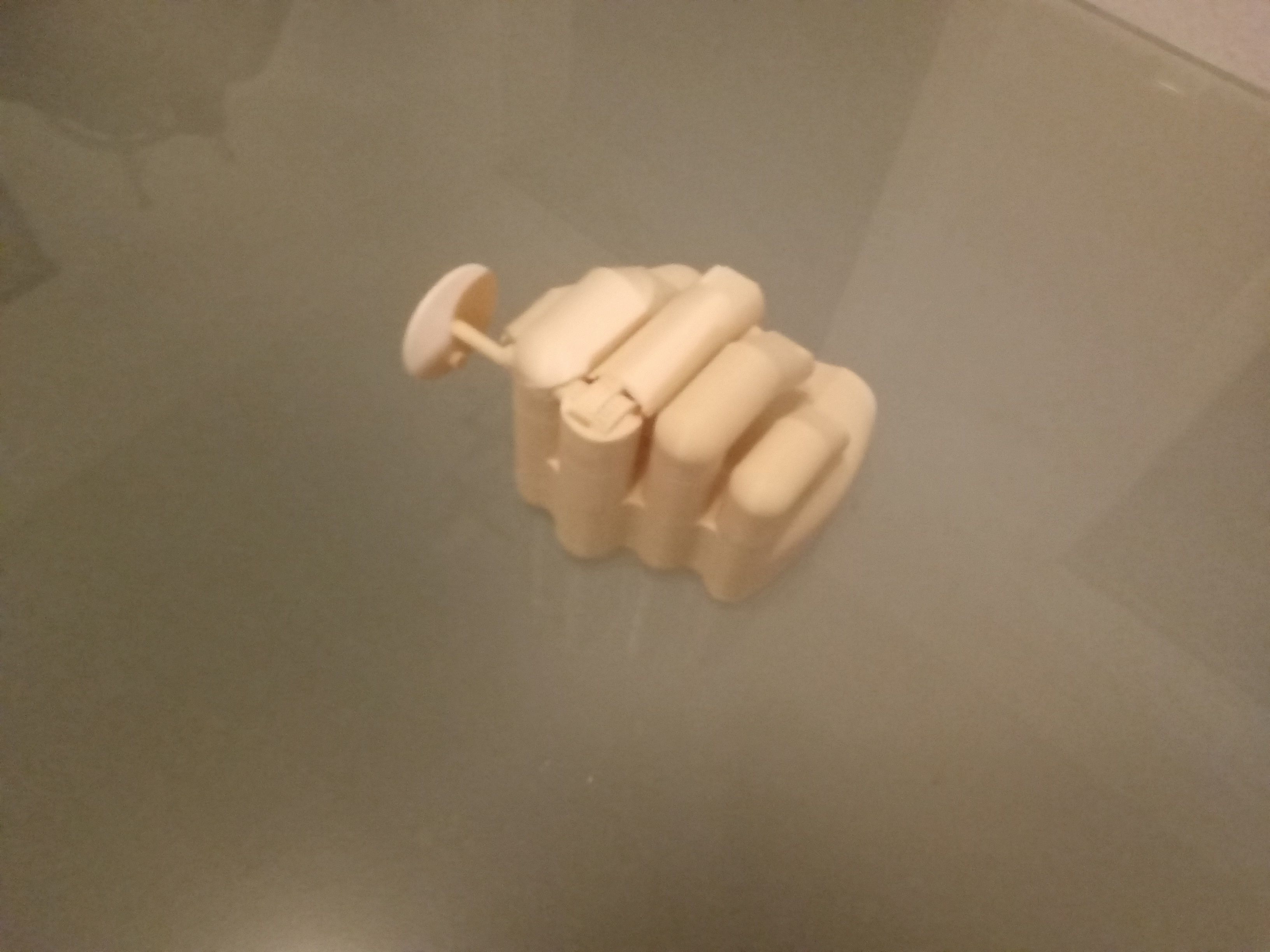 Middle finger with gear Stinkefinger 3D print model_35