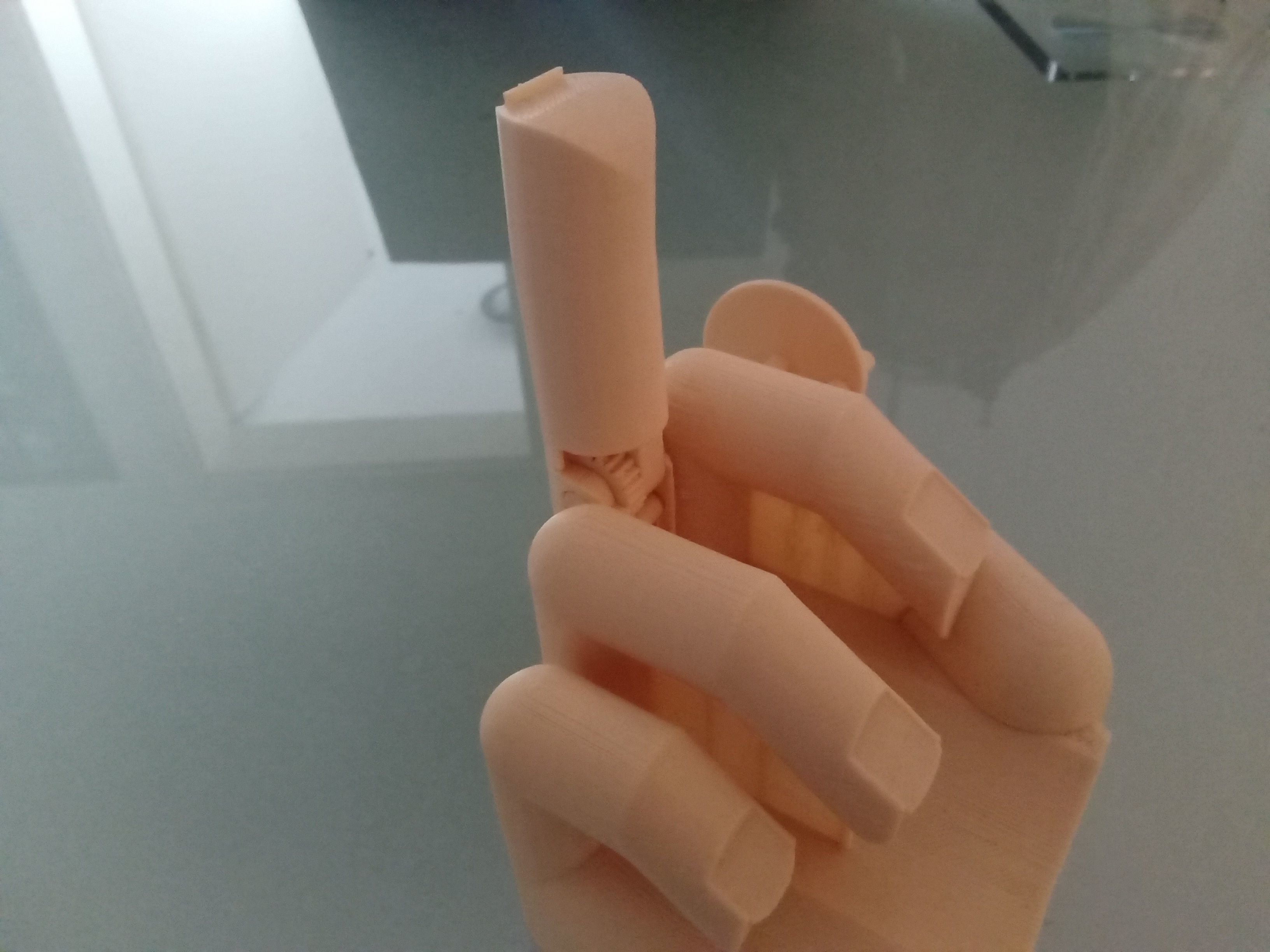 Middle finger with gear Stinkefinger 3D print model_11