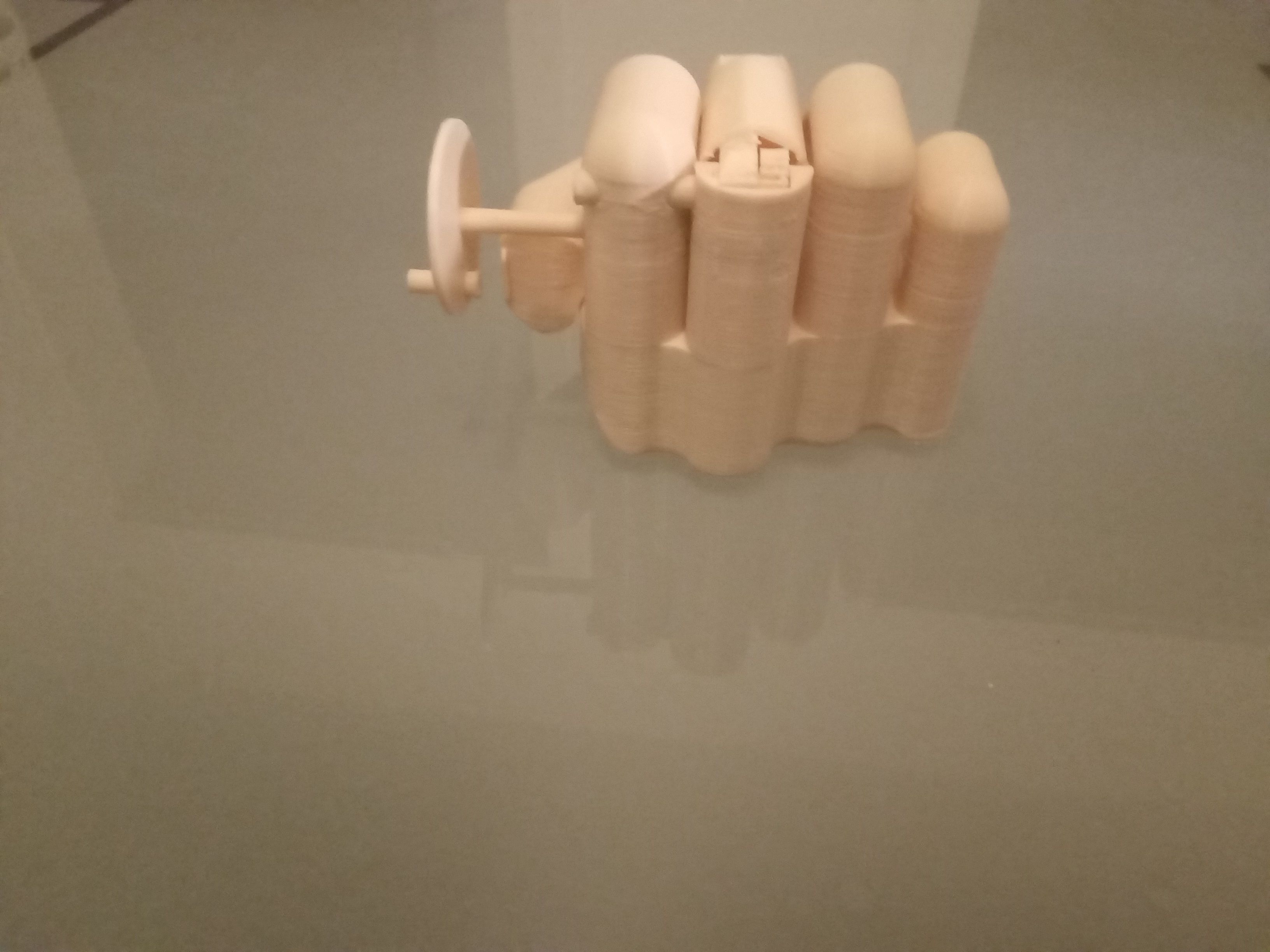 Middle finger with gear Stinkefinger 3D print model_29