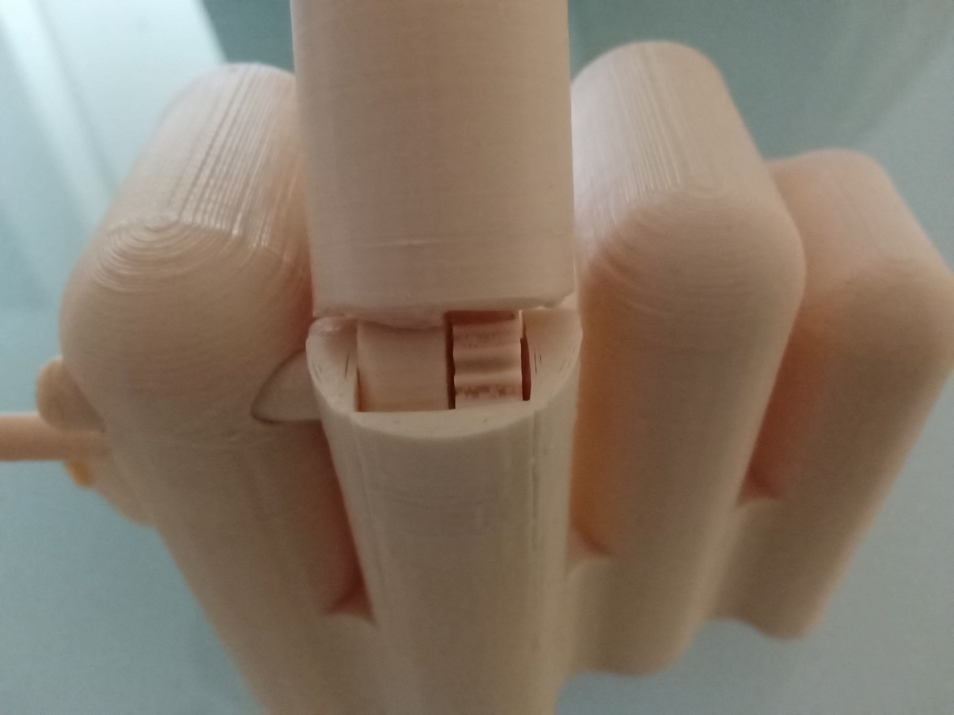 Middle finger with gear Stinkefinger 3D print model_14