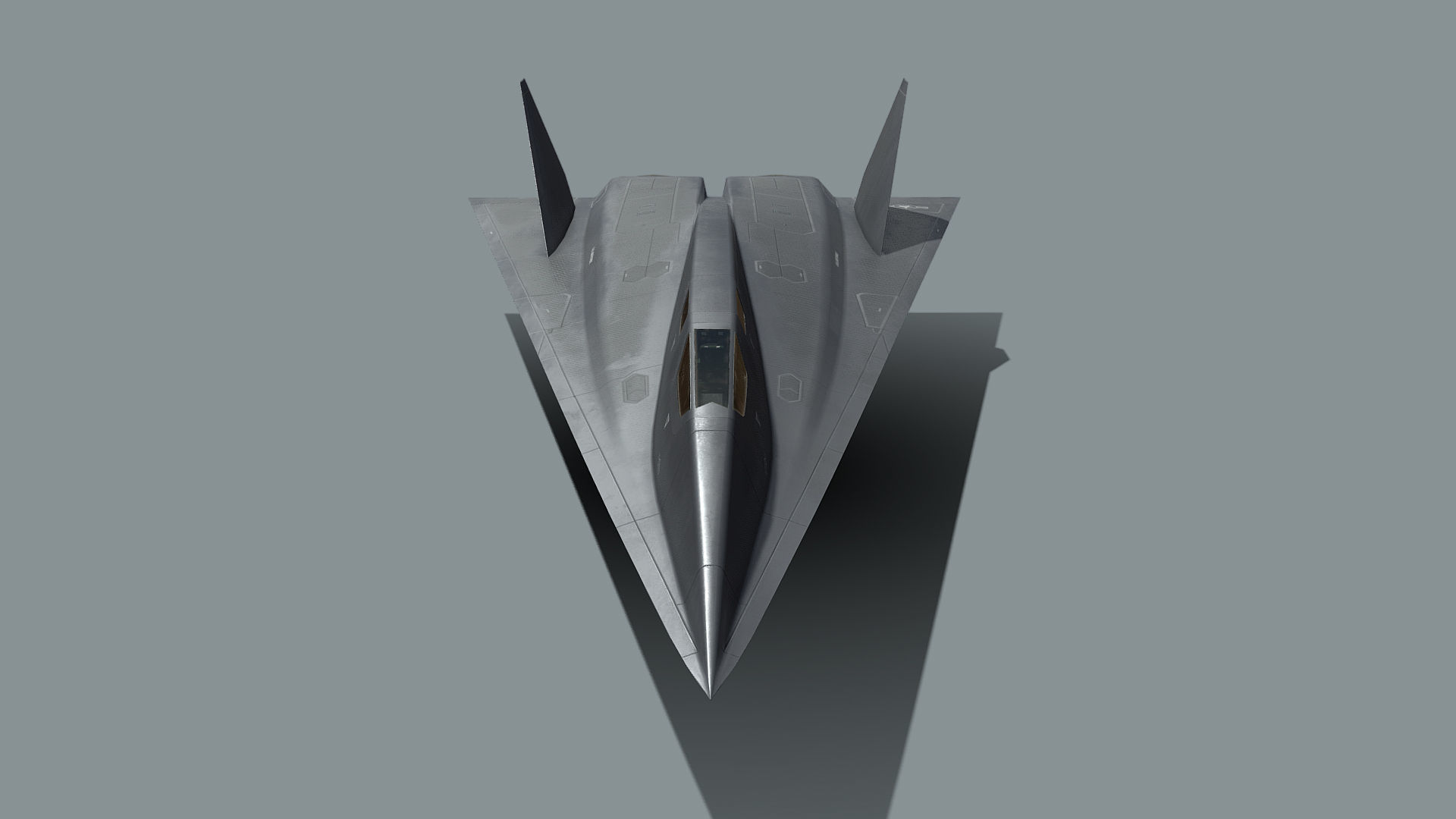 SR-91 Aurora Low-poly 3D model_1
