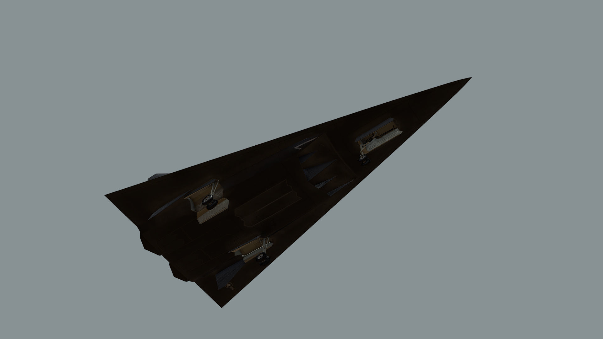 SR-91 Aurora Low-poly 3D model_10