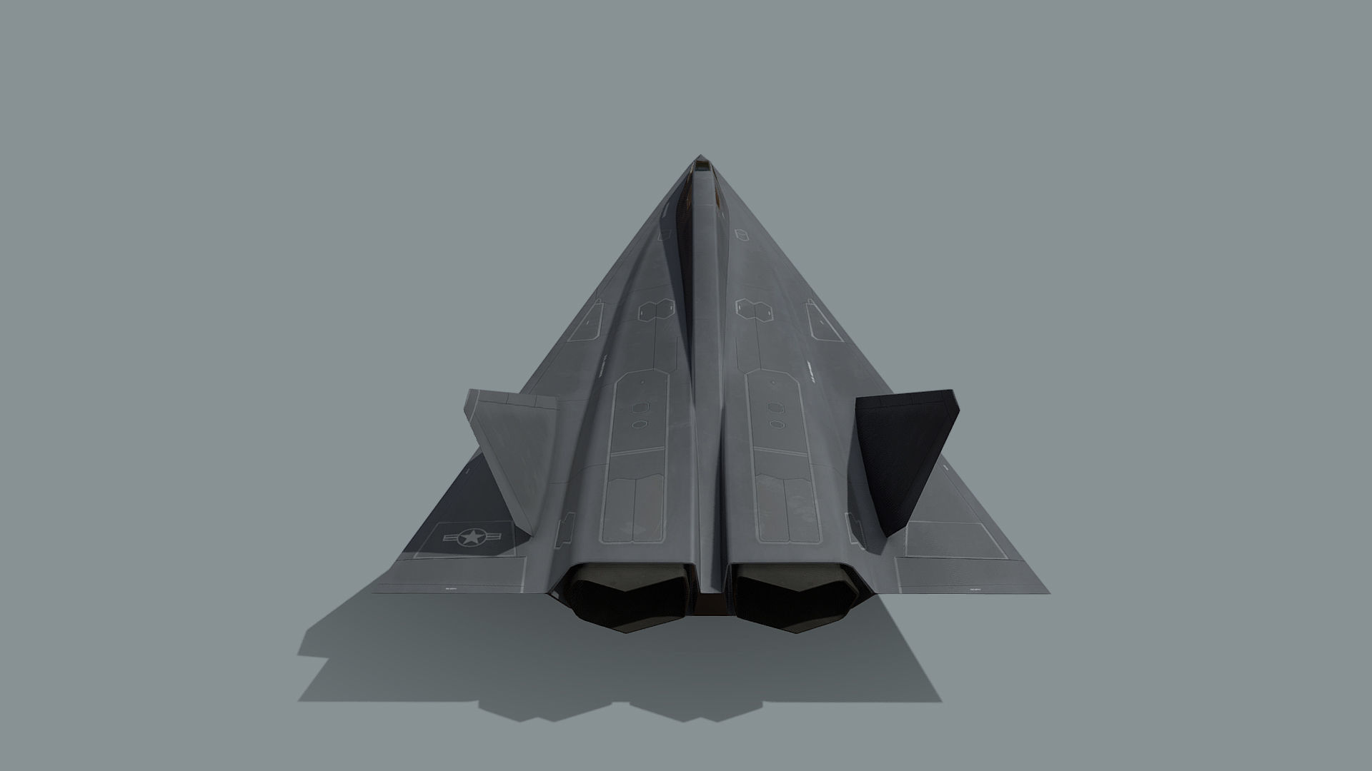 SR-91 Aurora Low-poly 3D model_6