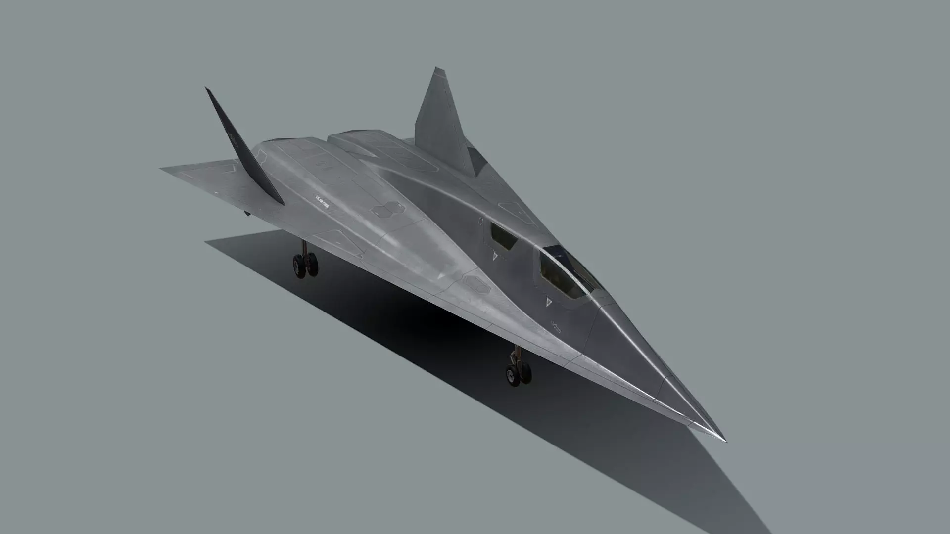 SR-91 Aurora Low-poly 3D model_0