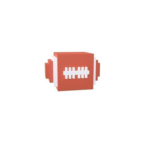 Voxel Rugby Ball v1 001 Low-poly 3D model