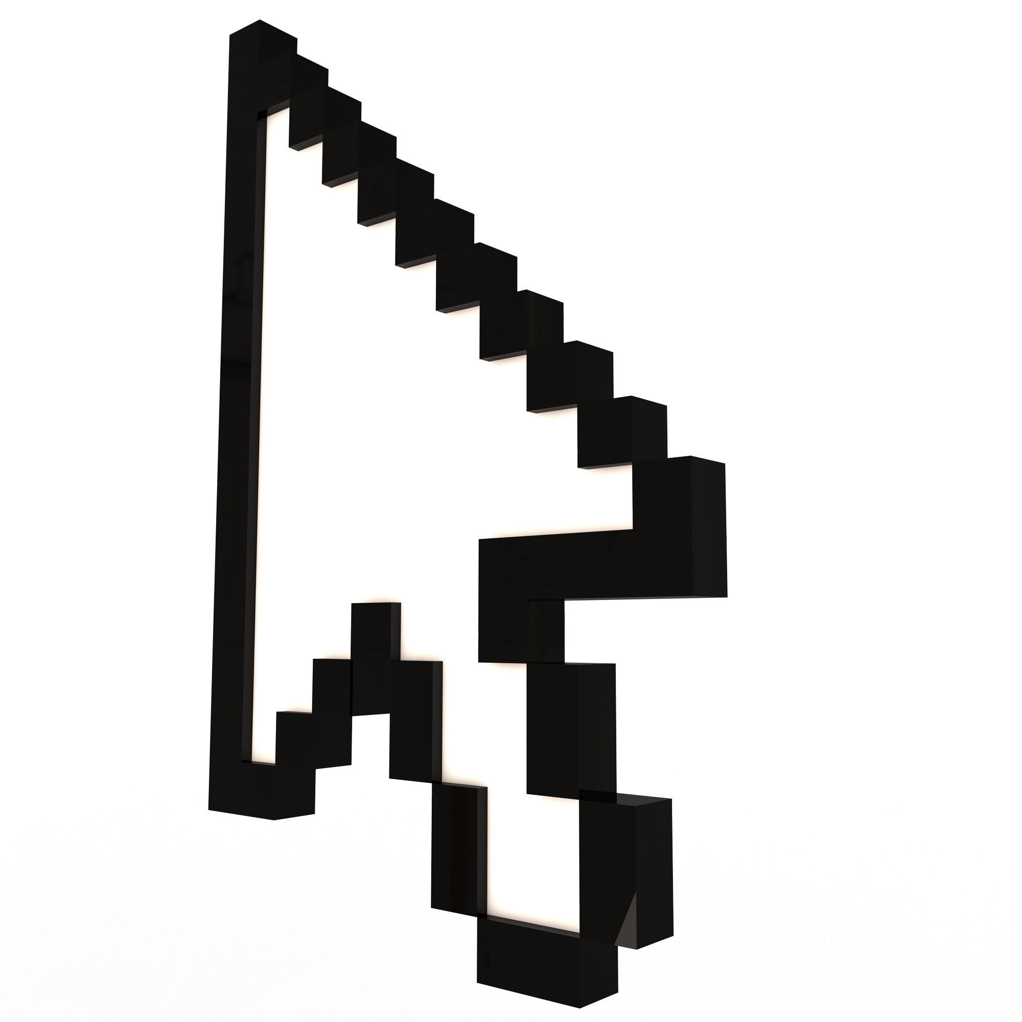 Arrow Cursor Low-poly 3D model_2