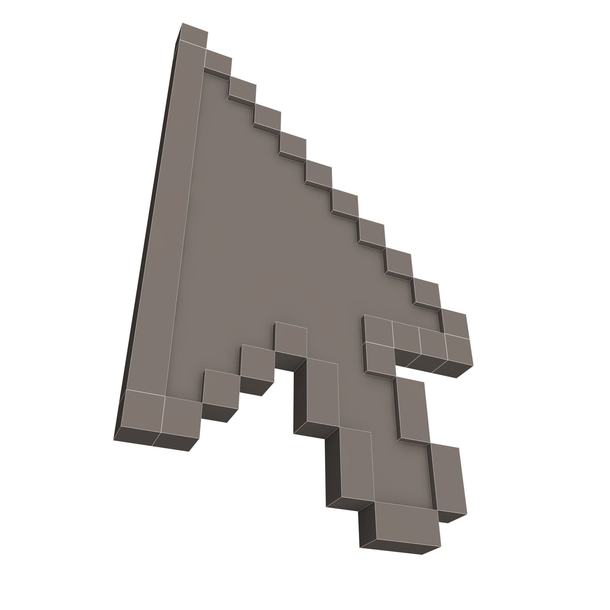 Arrow Cursor Low-poly 3D model_7