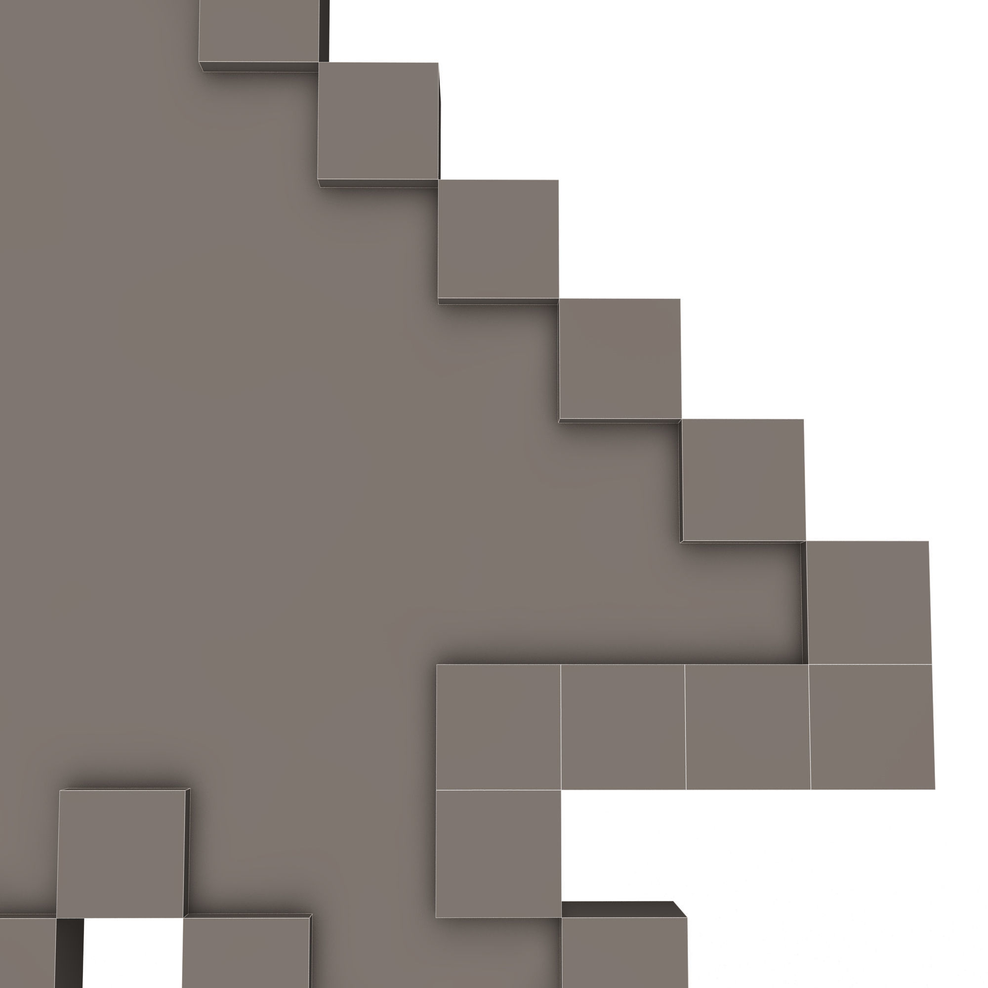 Arrow Cursor Low-poly 3D model_10