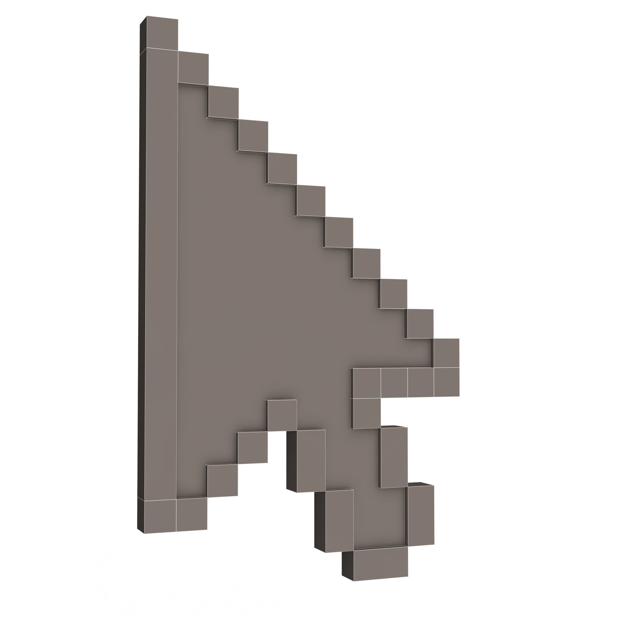 Arrow Cursor Low-poly 3D model_6