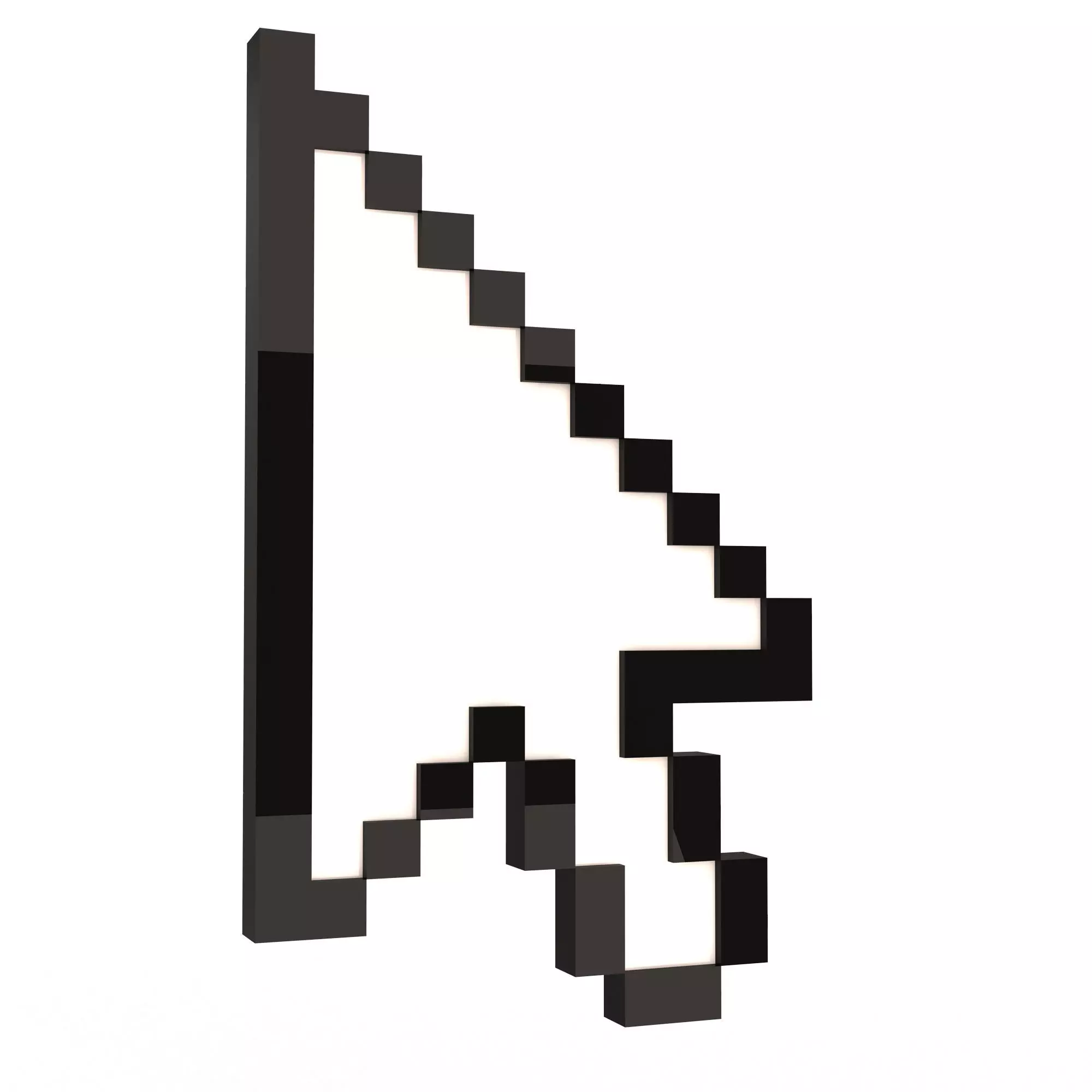 Arrow Cursor Low-poly 3D model_0