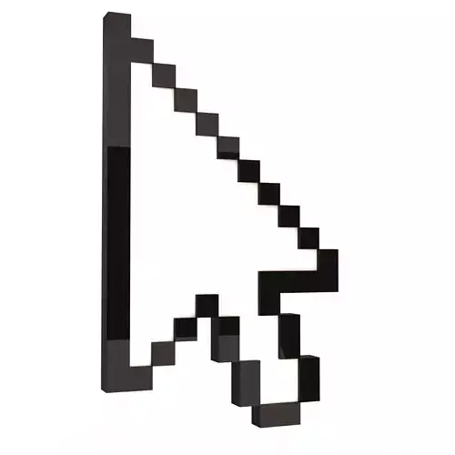 Arrow Cursor Low-poly 3D model