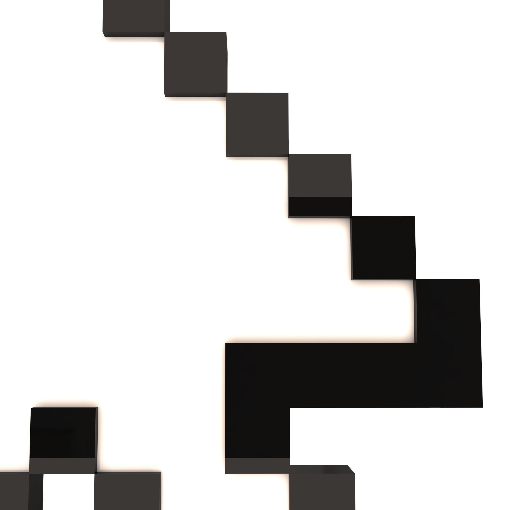 Arrow Cursor Low-poly 3D model_4