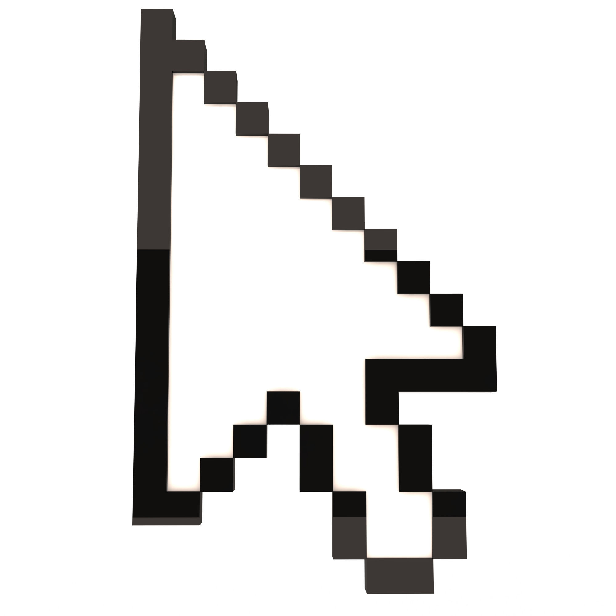 Arrow Cursor Low-poly 3D model_5