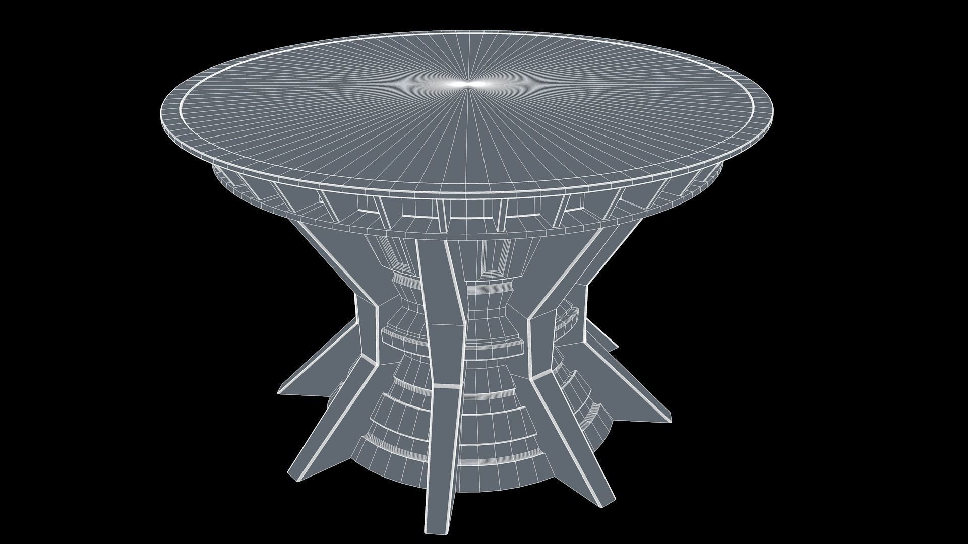 Sci Fi Landing Pad Platform 3D model_6
