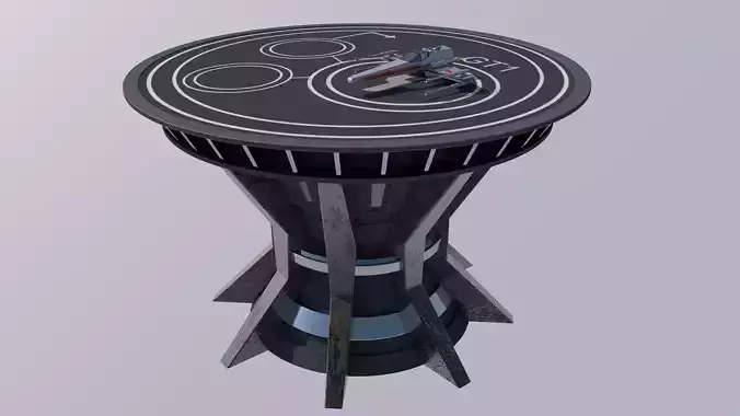 Sci Fi Landing Pad Platform
