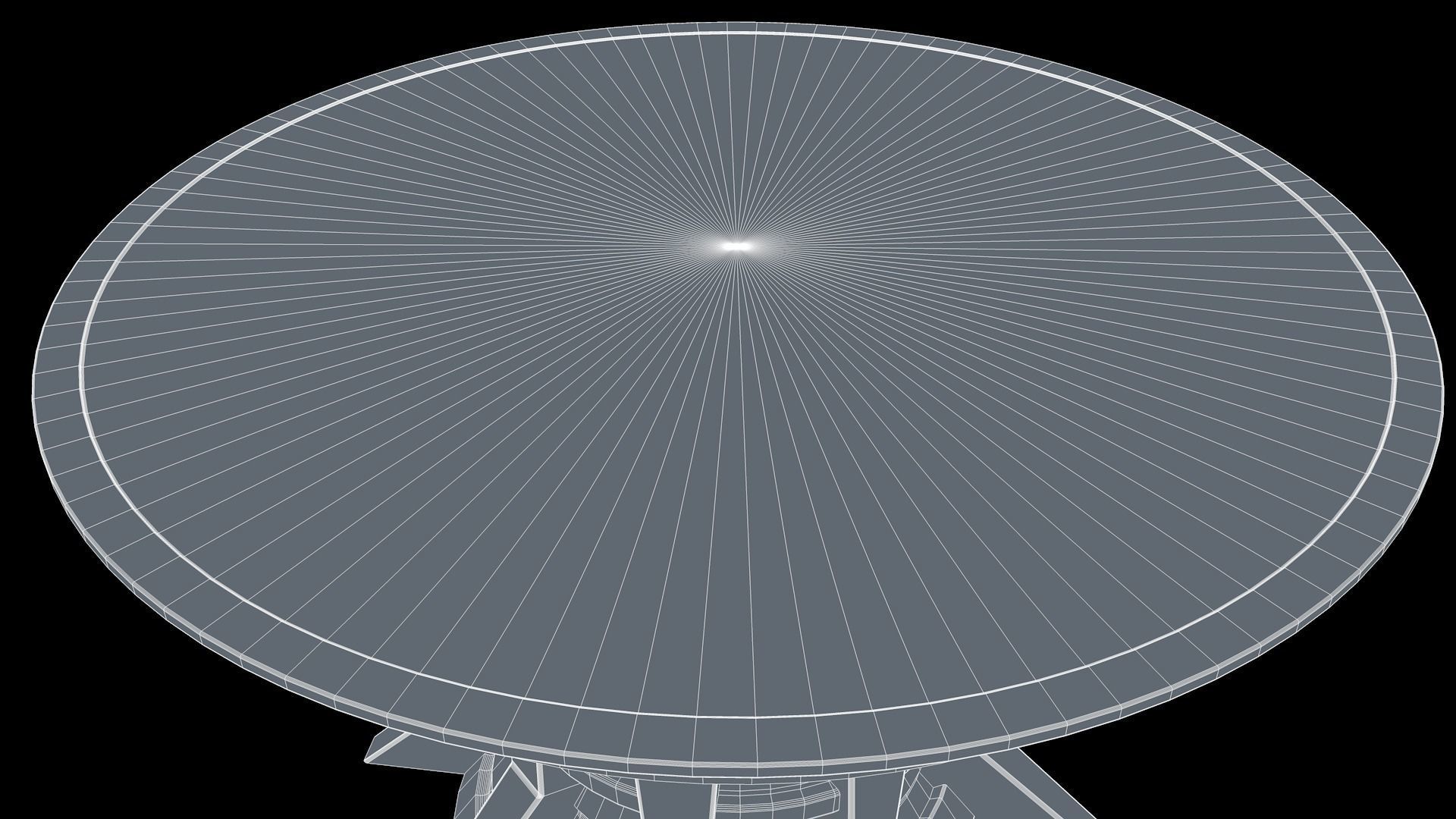 Sci Fi Landing Pad Platform 3D model_7