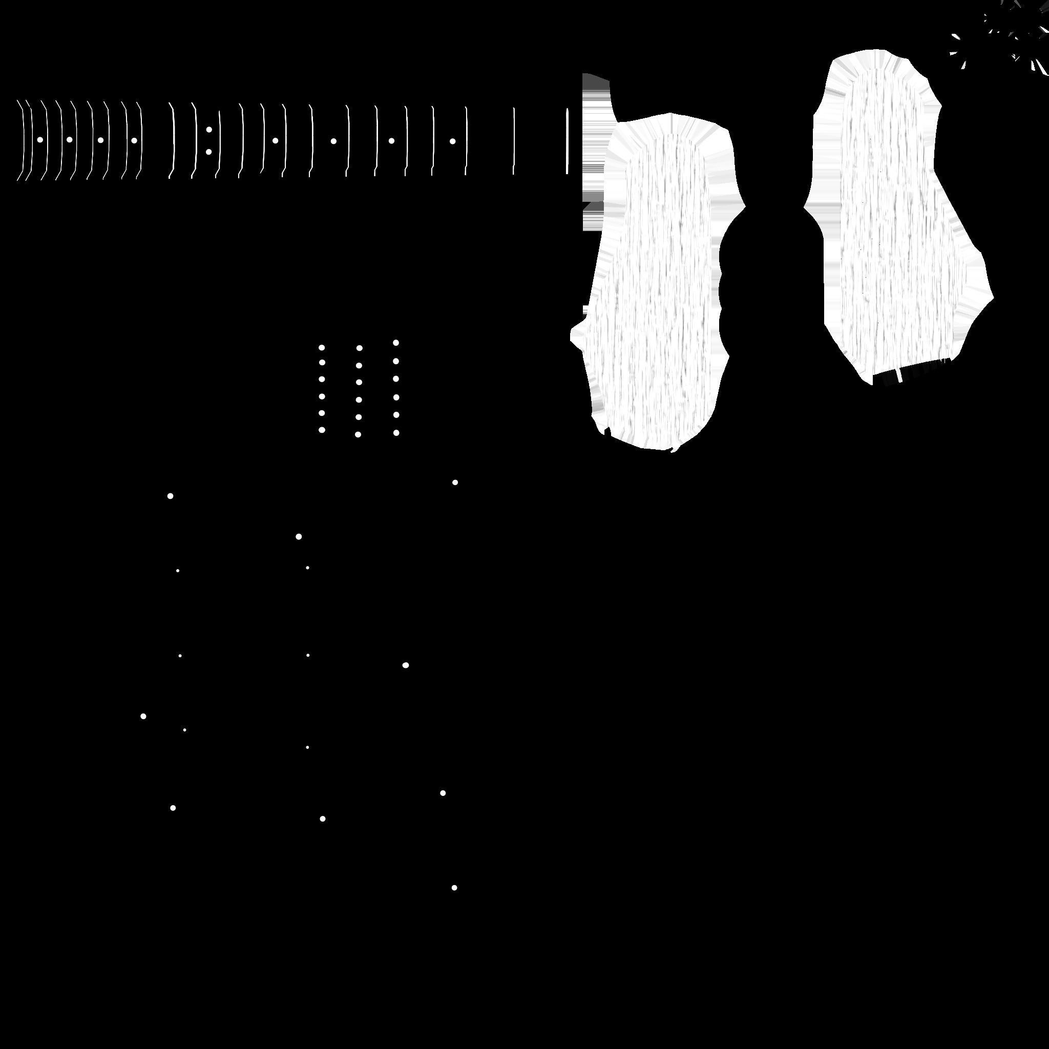 Electric Guitar 02 Black White - Music Instrument Design Low-poly 3D model_19