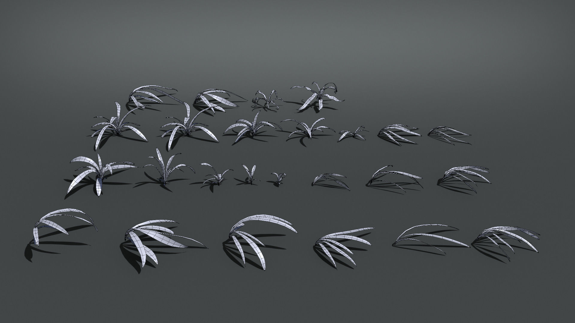 Wild Grass  VFX Grace Low-poly 3D model_9