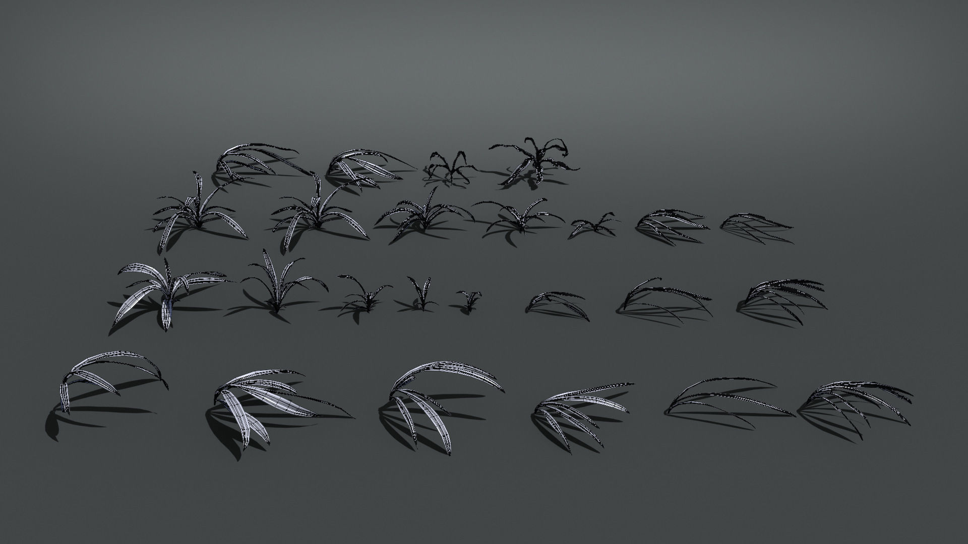 Wild Grass  VFX Grace Low-poly 3D model_11