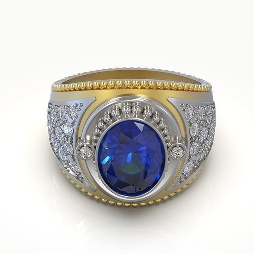 Big  multygem ring Free 3D print model