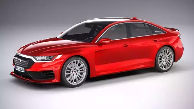 Generic Sedan v2 2020 LowPoly