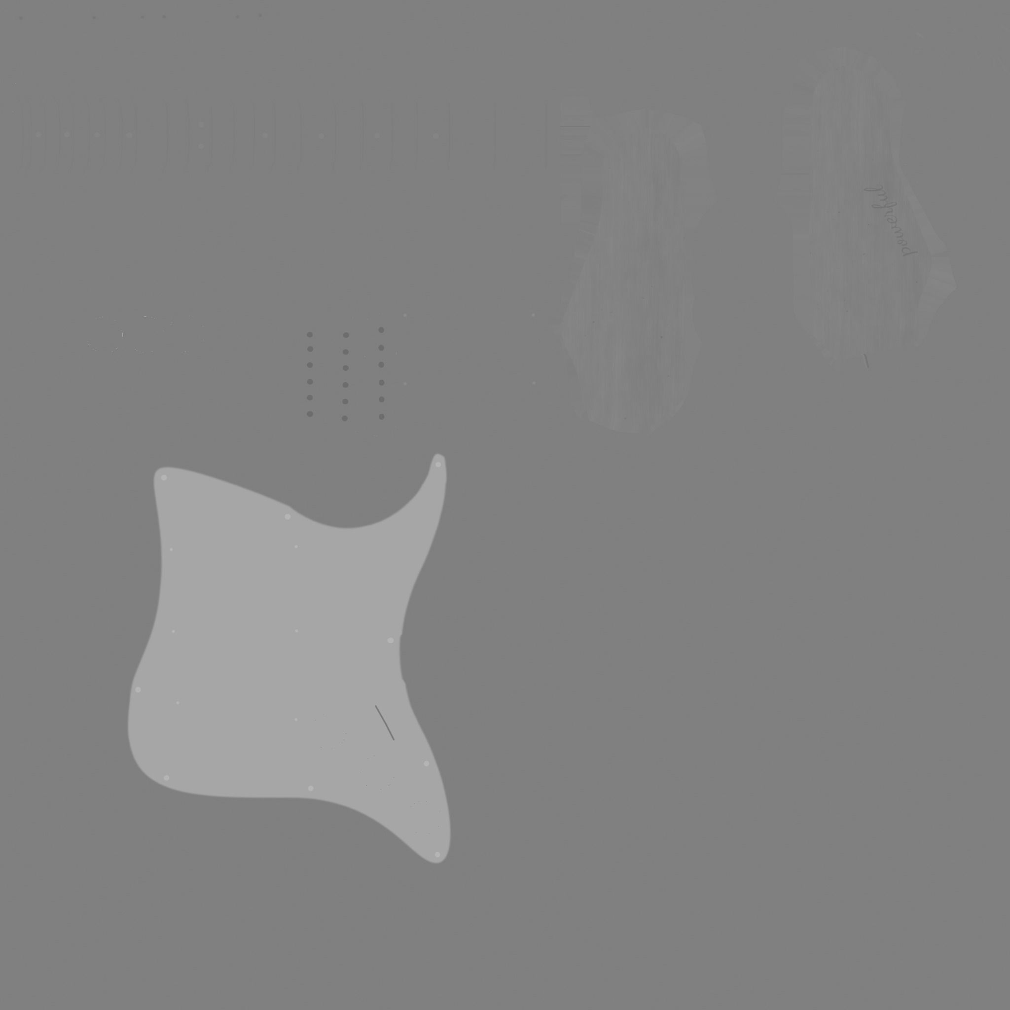 Electric Guitar 04 Pink - Music Instrument Design Low-poly 3D model_15