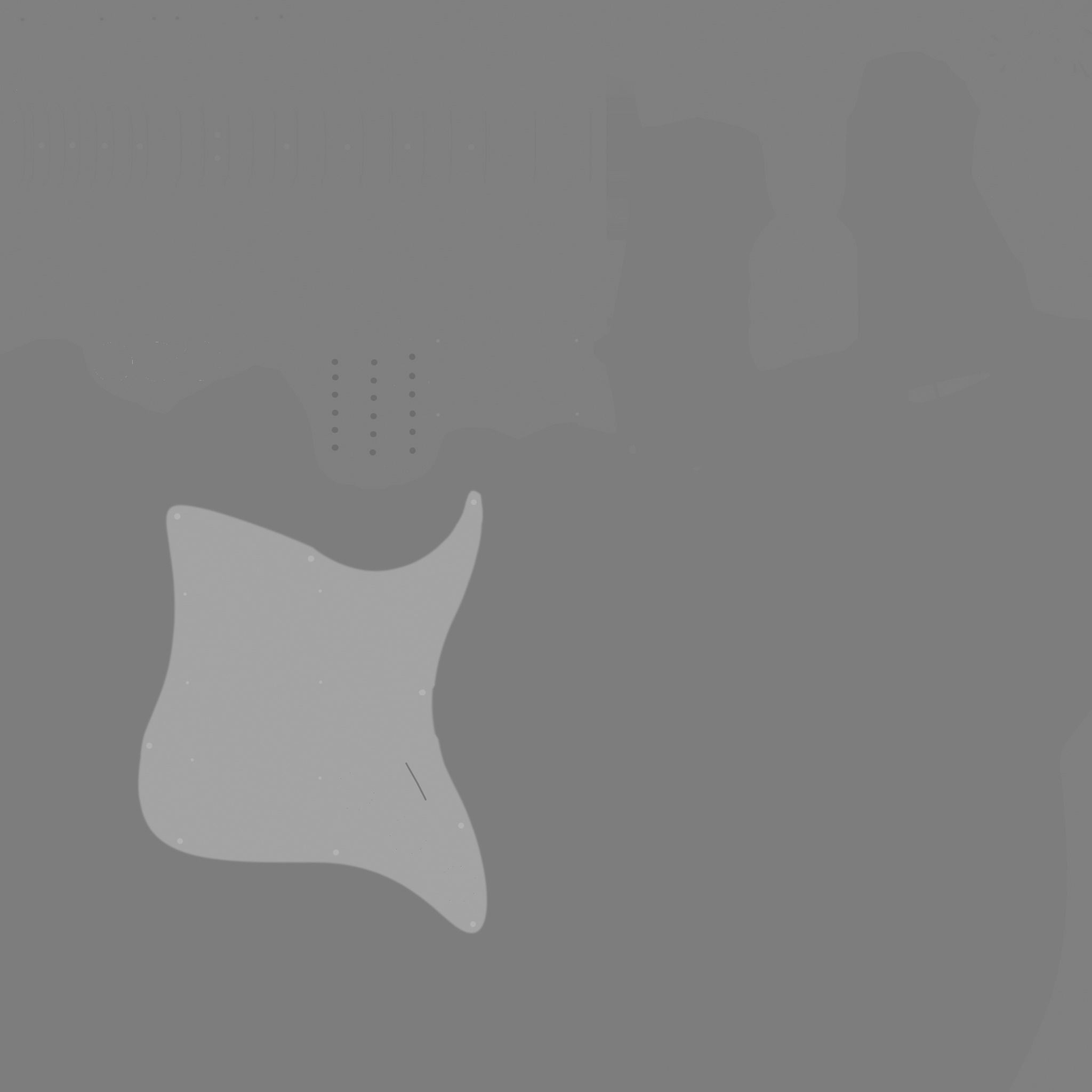 Electric Guitar 08 Dark Wood - Music Instrument Design Low-poly 3D model_16