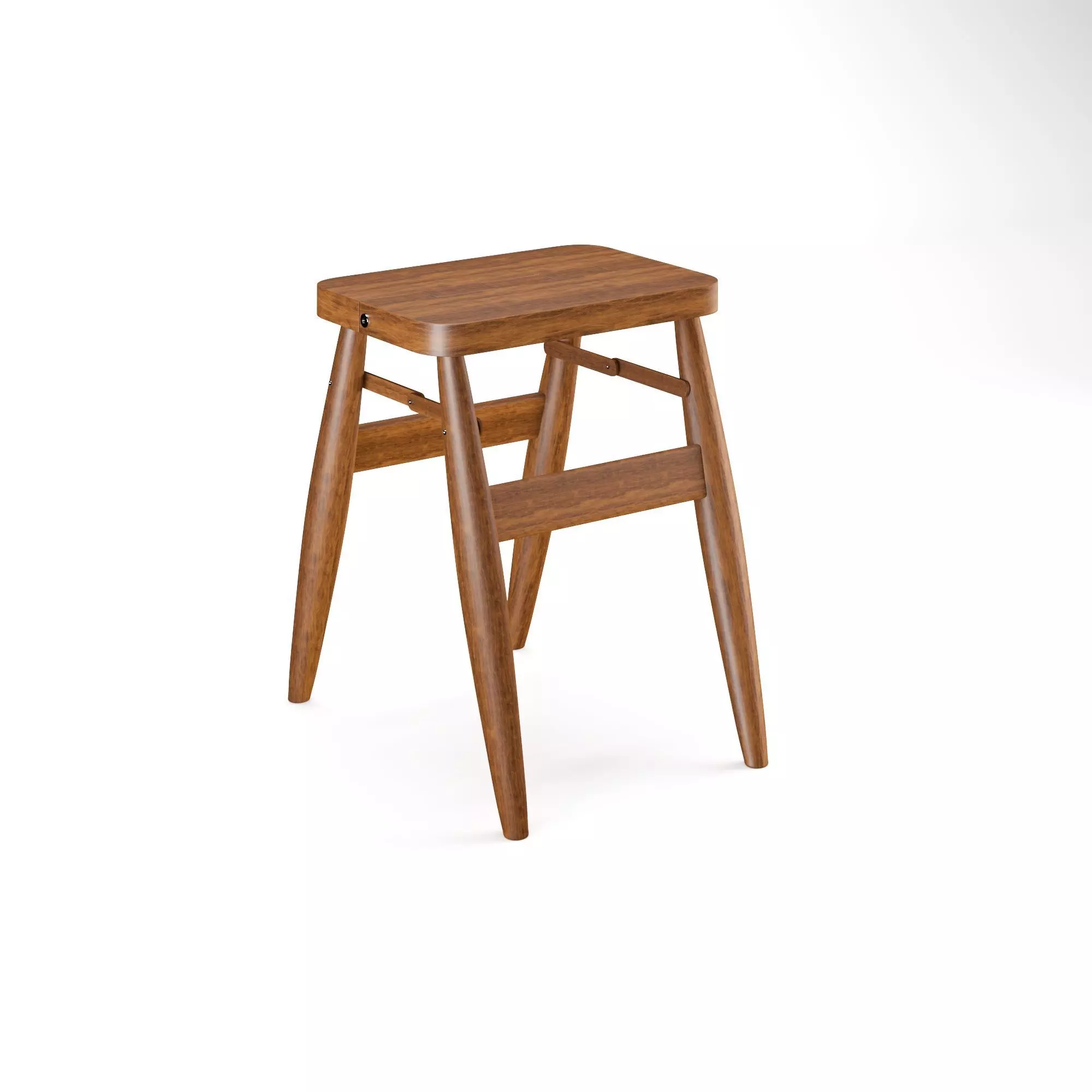 Modern Wooden Table 3D model_0