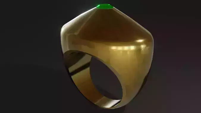 Single stone mens ring