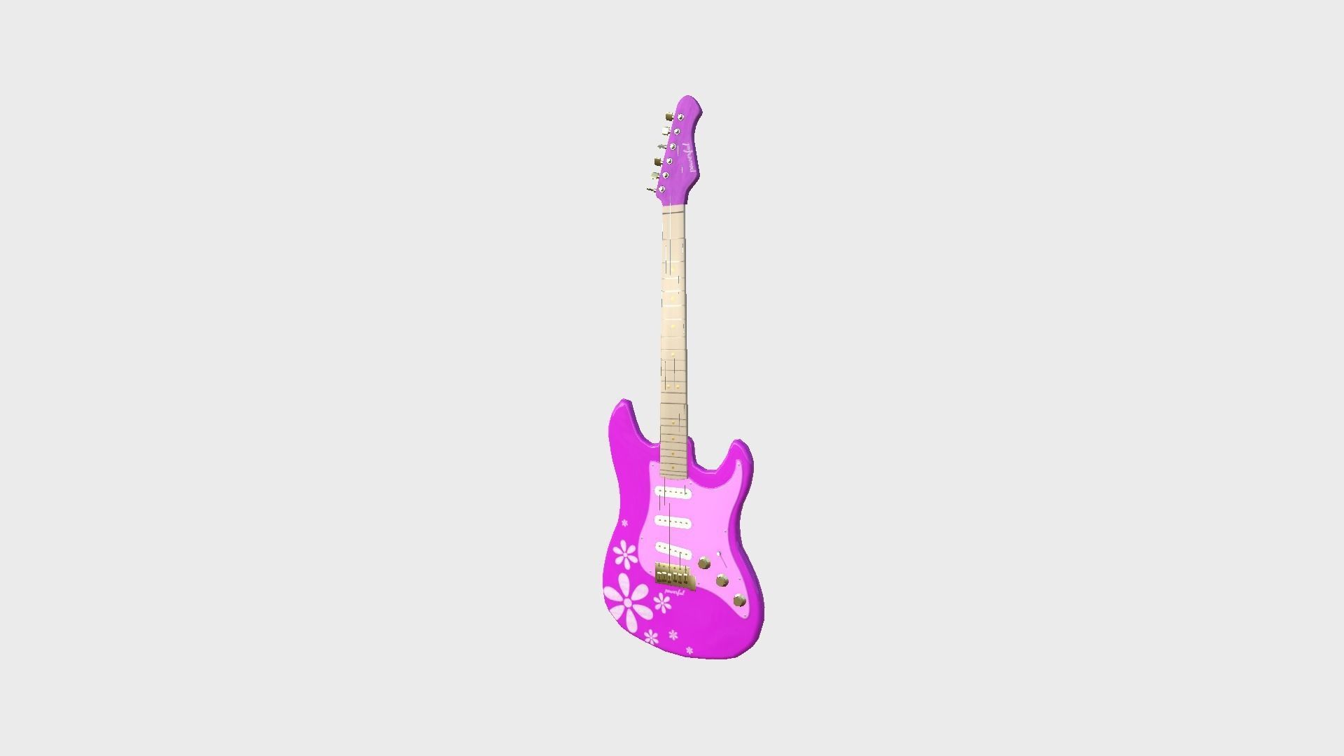 Electric Guitars 08 Colors - Music Instrument Design 3D Model Collection_22
